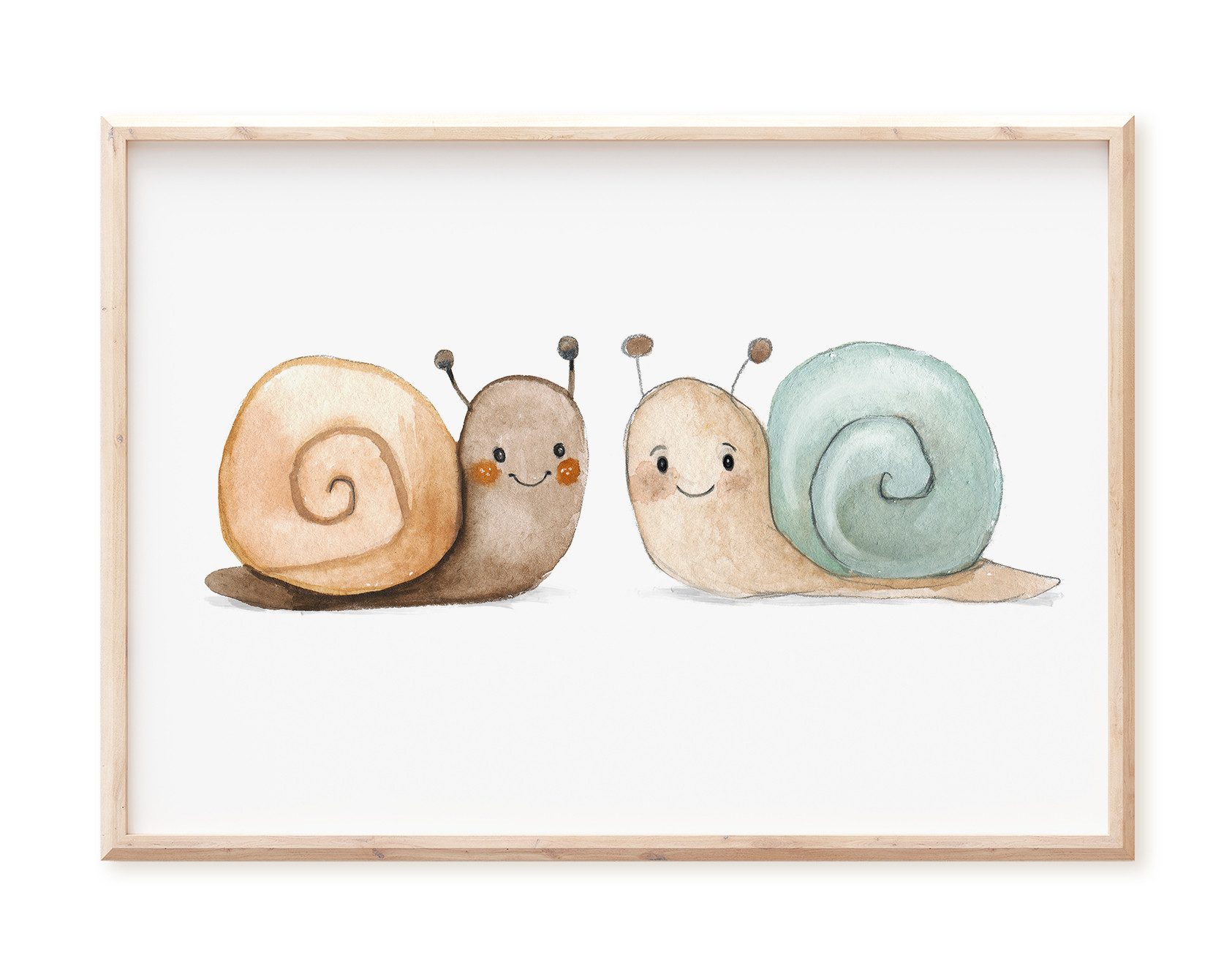 Pipapier Poster Kinderposter "Schnecken", Kinderzimmerbild, Poster günstig online kaufen