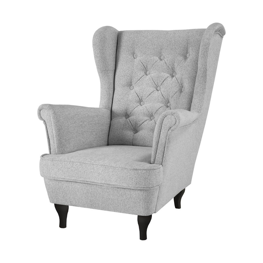 Beautysofa Ohrensessel Sessel FALCO Chesterfield Wohnzimmersessel günstig online kaufen