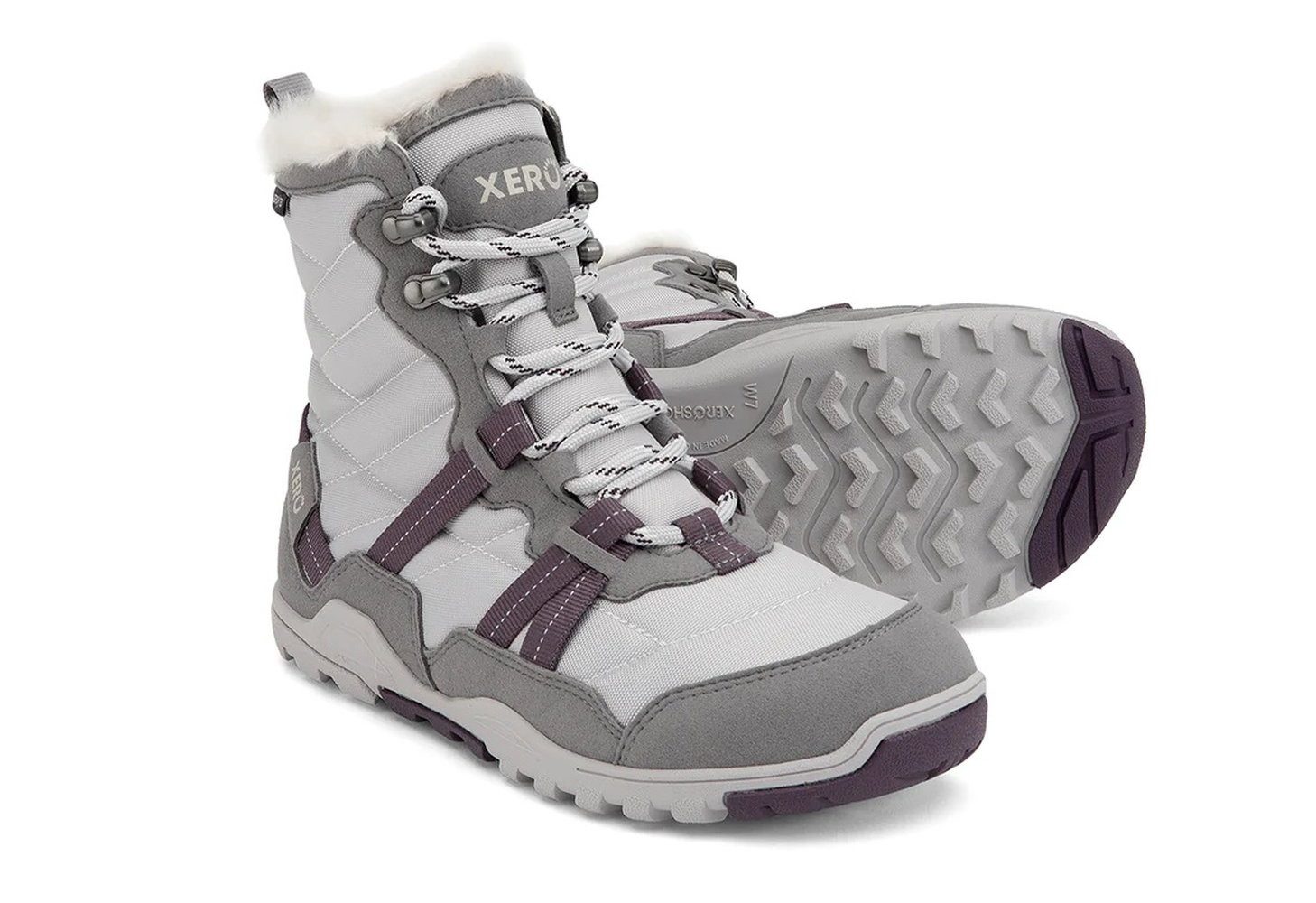 Xero Shoes Alpine Snow Boot (warm, wasserdicht, gefüttert) frostgrau/weiss Damen Winterstiefel