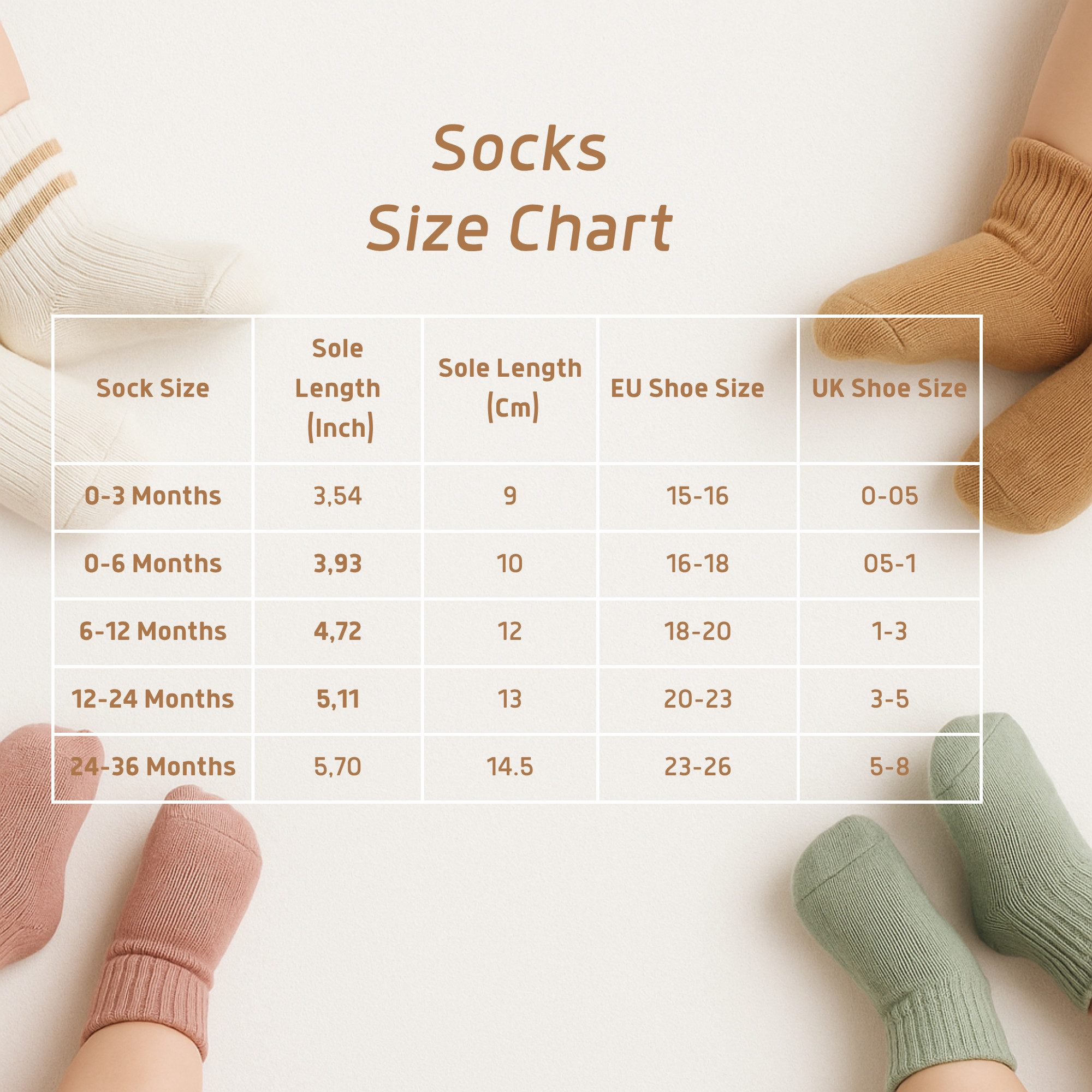 bistyle Socken für Babys Neugeborene Babysocken Jungen Mädchen Kurzsocken (Set, 6-Paar, 6er-Pack) gerippt Bio-Baumwolle GOTS zertifiziert 0-6 Monate bis 2-3 Jahre