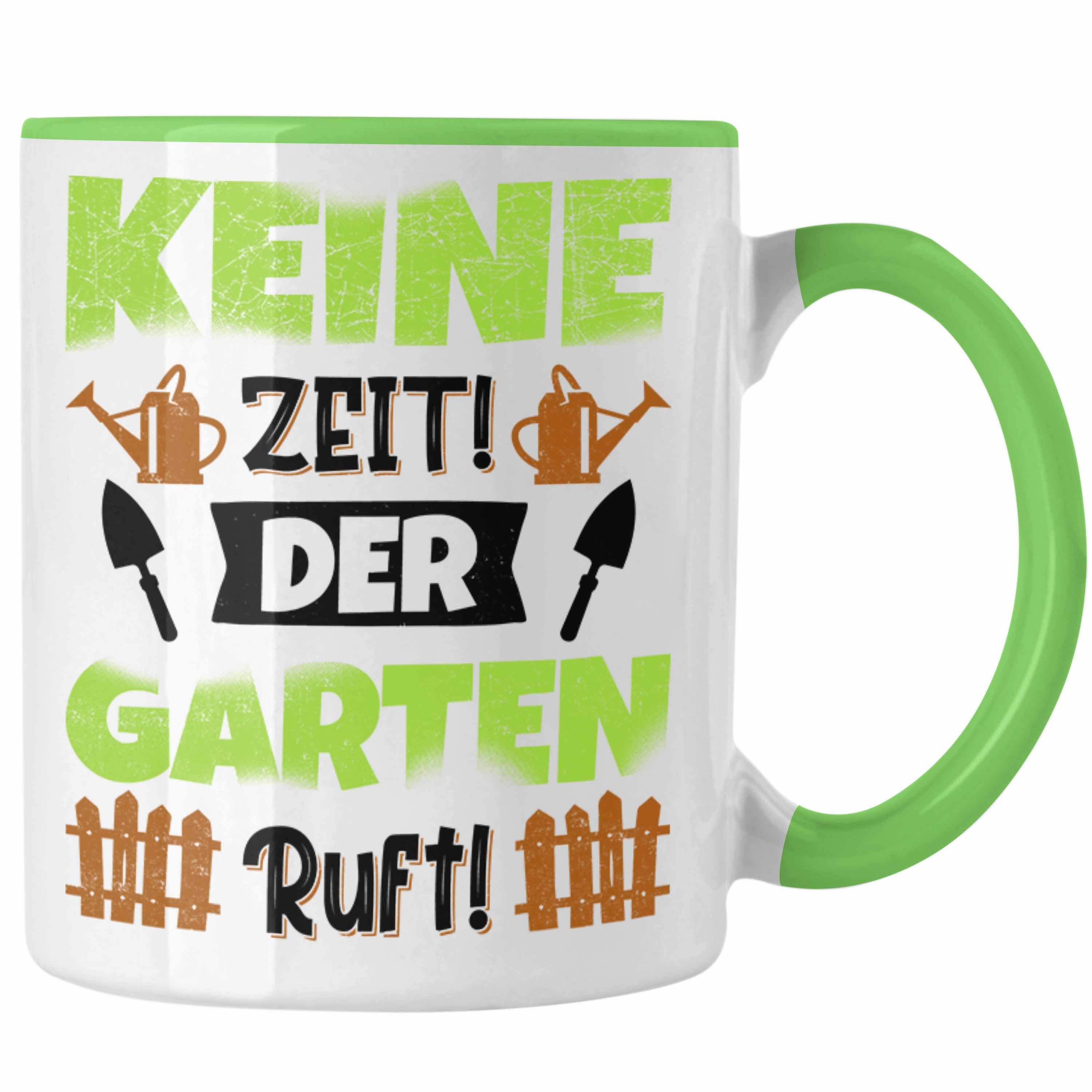 Trendation Tasse Tasse Gärtner Garten Trendation Geschenk Spruch Hobbygärtner - Grün für Garten Kaffeetasse Becher