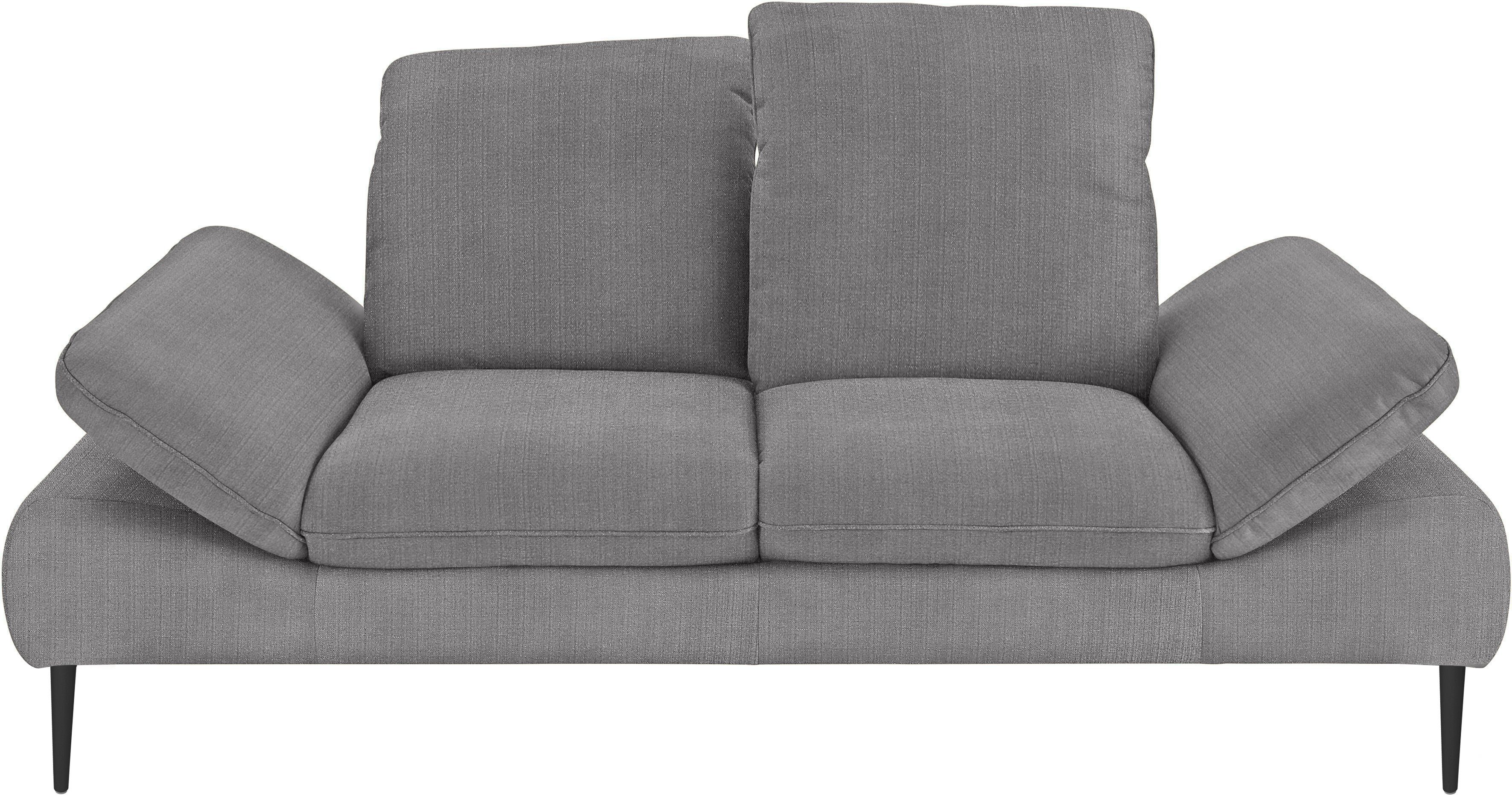 W.SCHILLIG 2,5-Sitzer enjoy&MORE, Sitztiefenverstellung, Füße schwarz pulverbeschichtet, Breite 232 cm