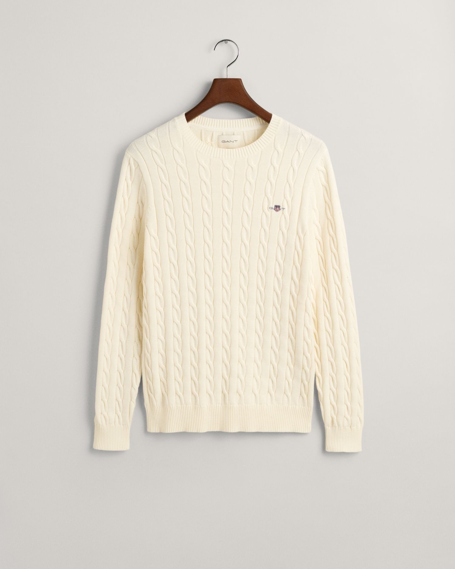Gant Zopfstrickpullover aus Baumwolle Farbe dunkelblau Größe: 4XL günstig online kaufen