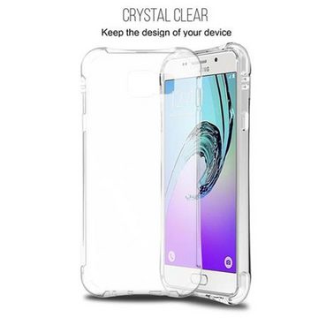 Cadorabo Handyhülle Samsung Galaxy A7 2016 Samsung Galaxy A7 2016, Flexible Ultra Slim TPU Silikon Handy Schutzhülle - Hülle - mit Griff