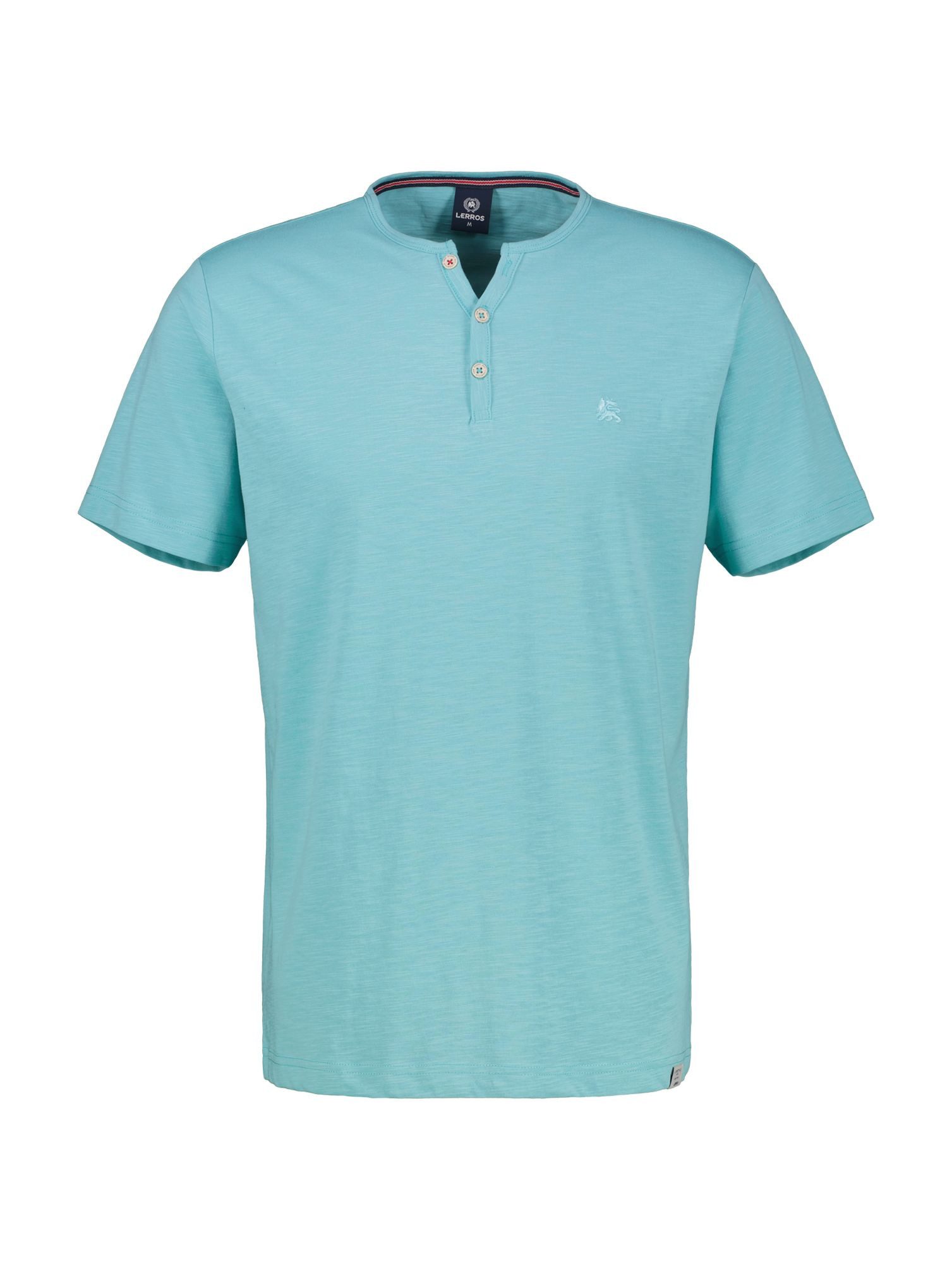 LERROS Henleyshirt "LERROS Serafino-Shirt in unifarbener Strukturware" günstig online kaufen