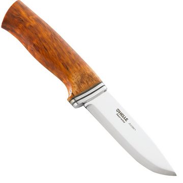 Helle Universalmesser Messer Alden 76 Gürtelmesser Outdoor, Stahl Jagdmesser Scheide Birkenholz