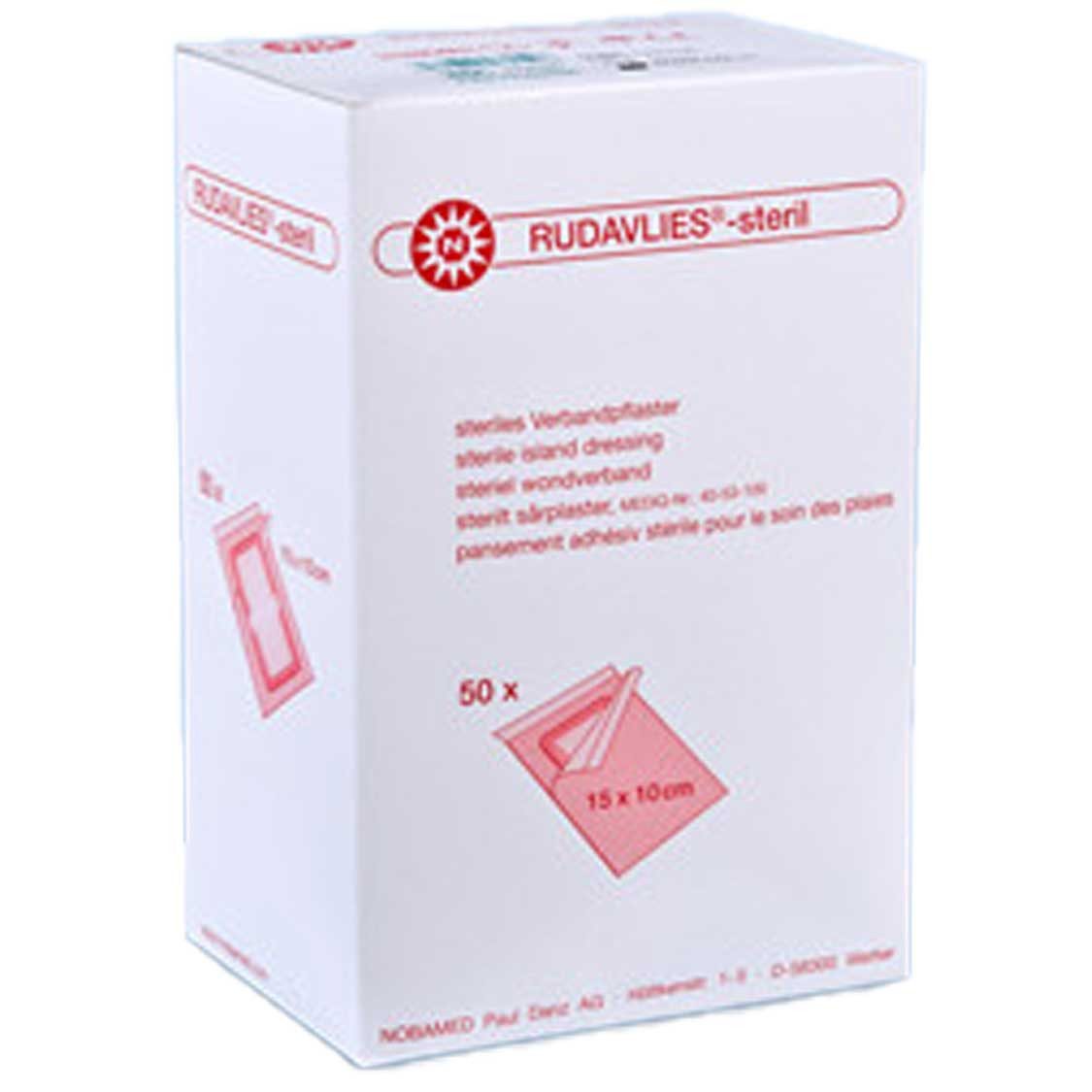 NOBAMED Paul Danz AG Erste-Hilfe-Set NOBAMED RUDAVLIES steril Inselpflaster 10 x 6 cm, (1 St), atmungsaktiv, steril, steriles Inselpflaster, hypoallergen