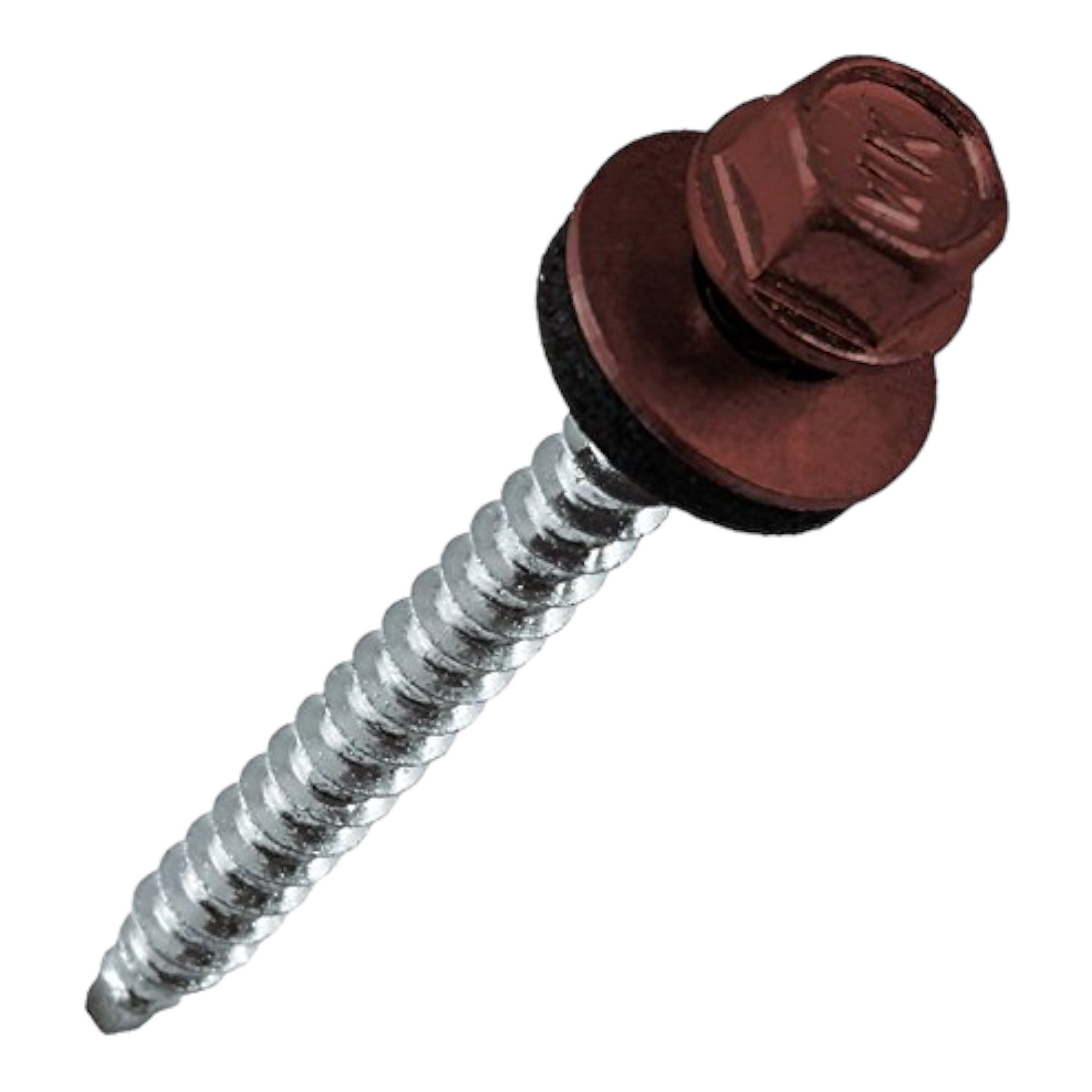 Schrauben-Set 250 Stück Trapezblechschrauben Bohrschrauben 4,8 x 35mm Ral 3009
