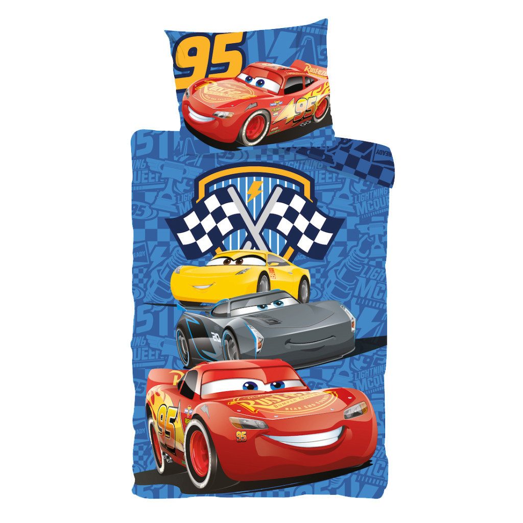 Disney Bettwäsche Disney Cars Track Stars günstig online kaufen