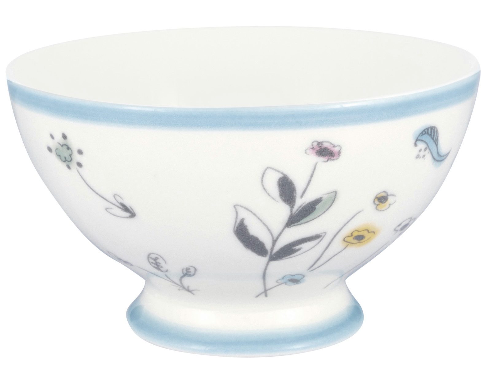 Greengate Schale Venissa Bowl white 15cm, Porzellan, (Suppenschalen)