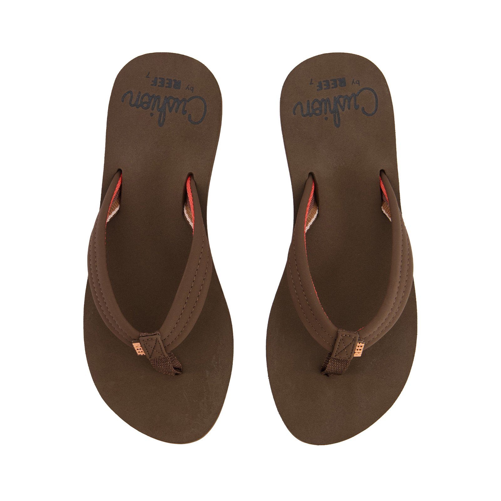Zehentrenner Anatomisch Chocolate Fußbett geformtes Sandale Breeze (1-tlg) Cushion Reef Zehentrenner