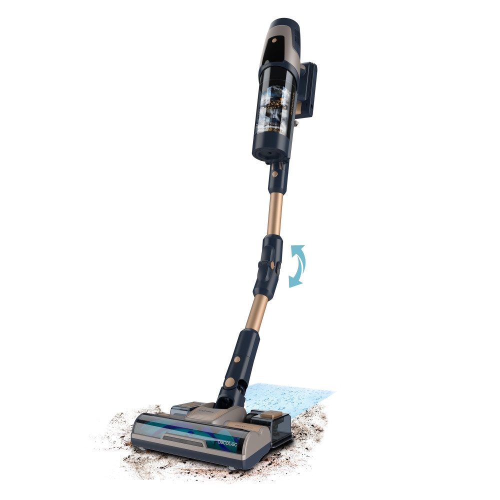 Cecotec Handstaubsauger Conga Rockstar 11500 Odyssey Staubsauger mit AI, 300 AW, 850 W, Selbstentleerender Staubbehälter, AI-gesteuertes Batteriemanagement für effiziente Nutzung
