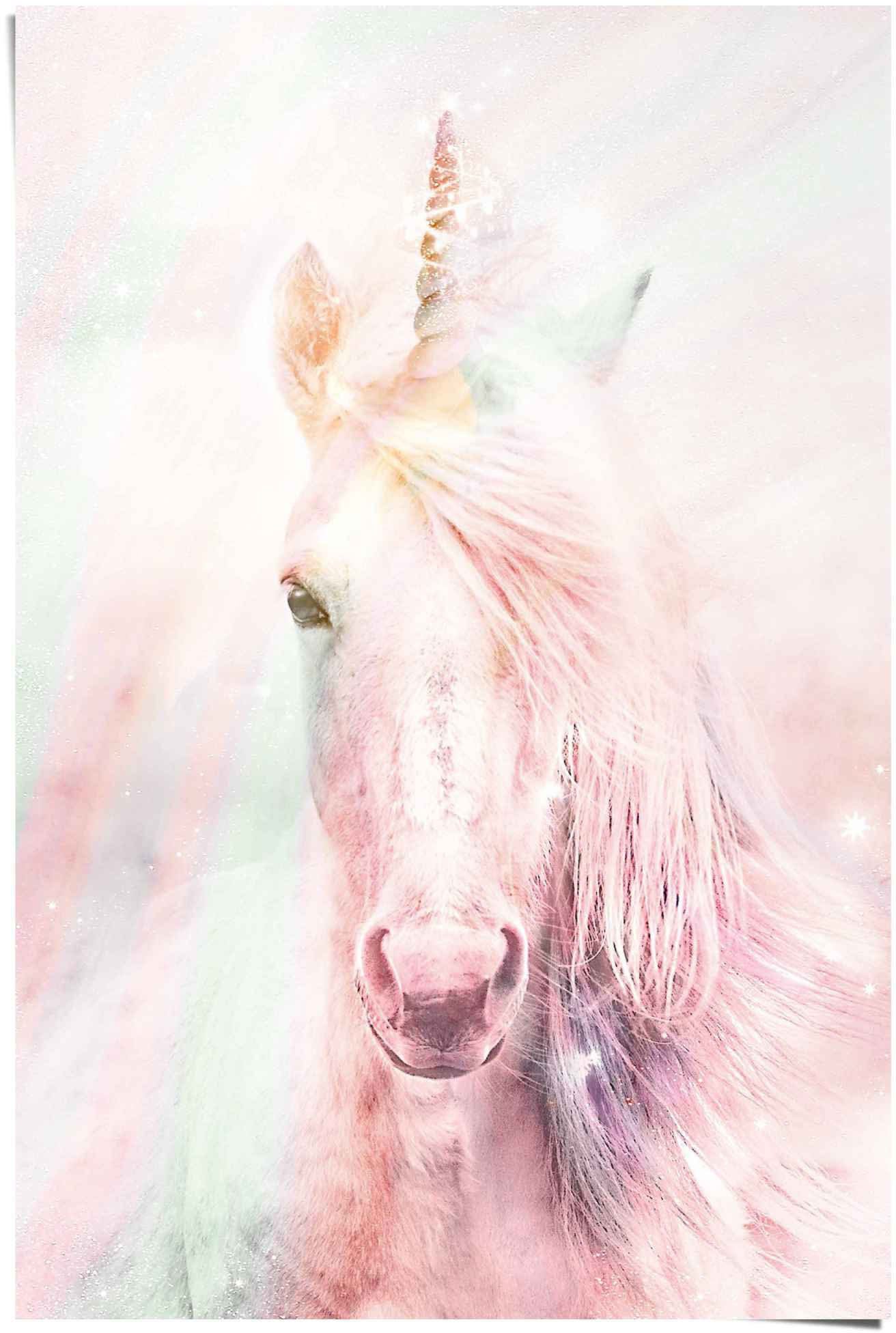 Reinders! Poster Poster Magisches Einhorn Farbenfroh - Fantasie - Pferd, Einhorn (1 St)