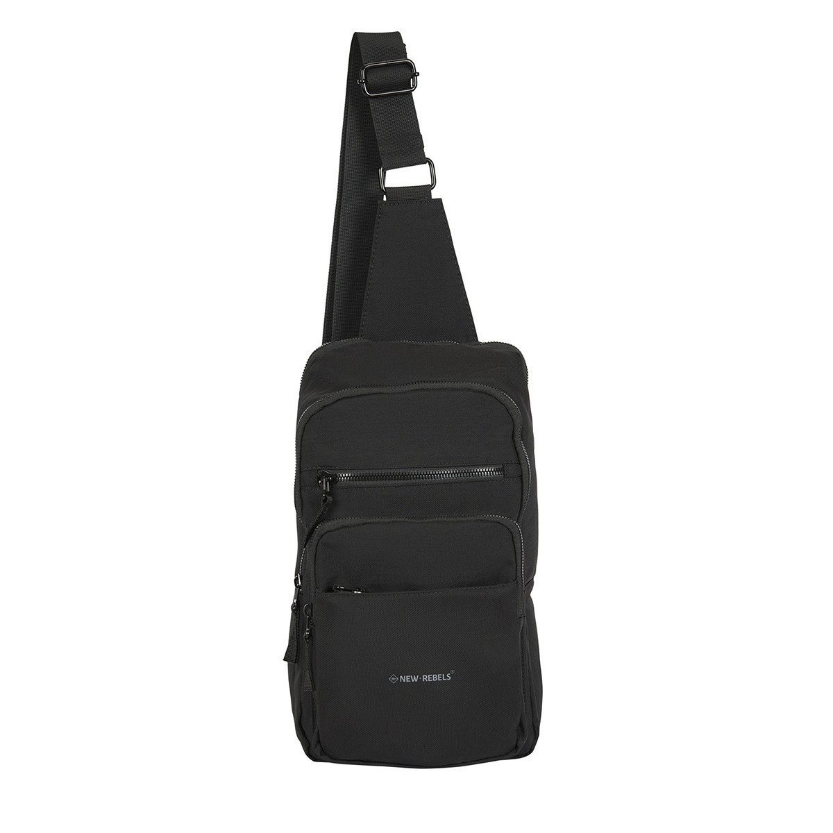 NEW REBELS Umhängetasche große Crossbody Bag, Crossbag, viele Fächer, Polsterfach, robustes & strapazierfähiges Nylon