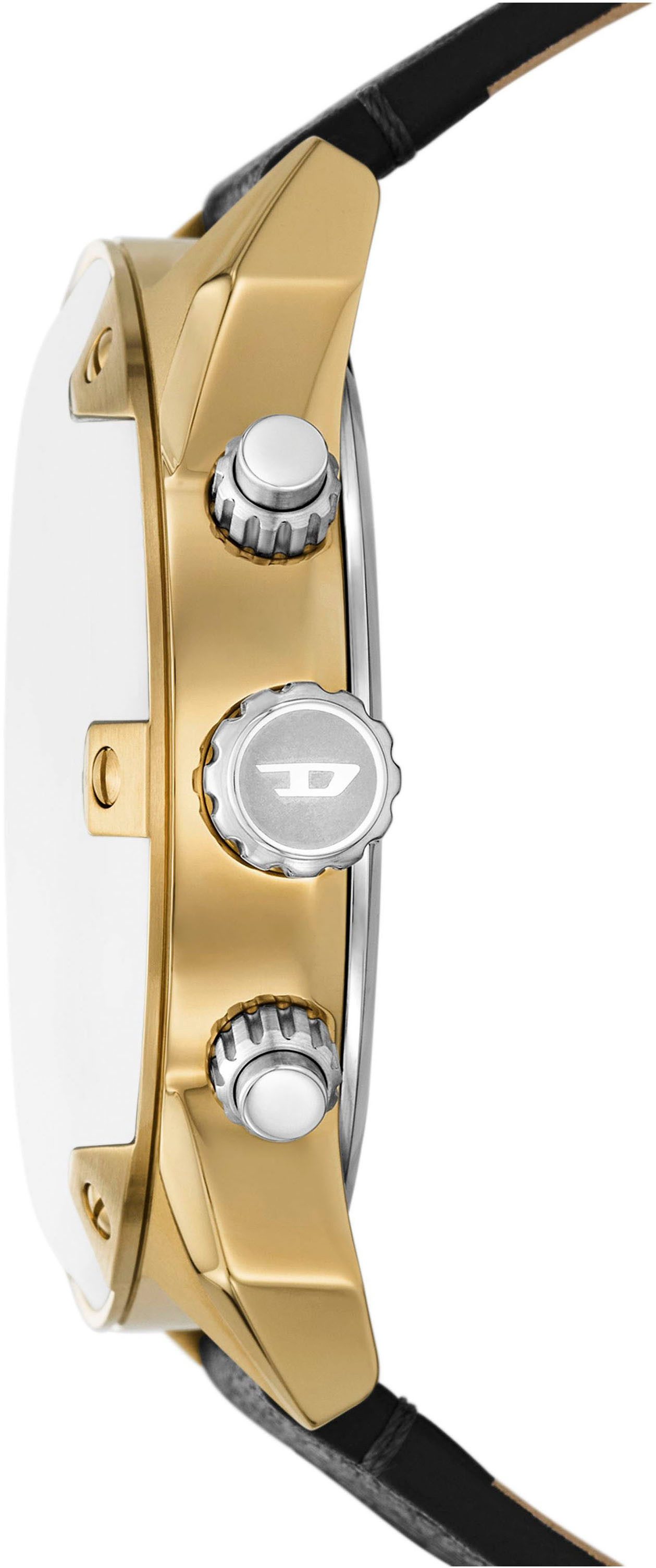 Diesel Chronograph SPIKED DZ4671, Armbanduhr, Herrenuhr, Lederarmband, Quar günstig online kaufen