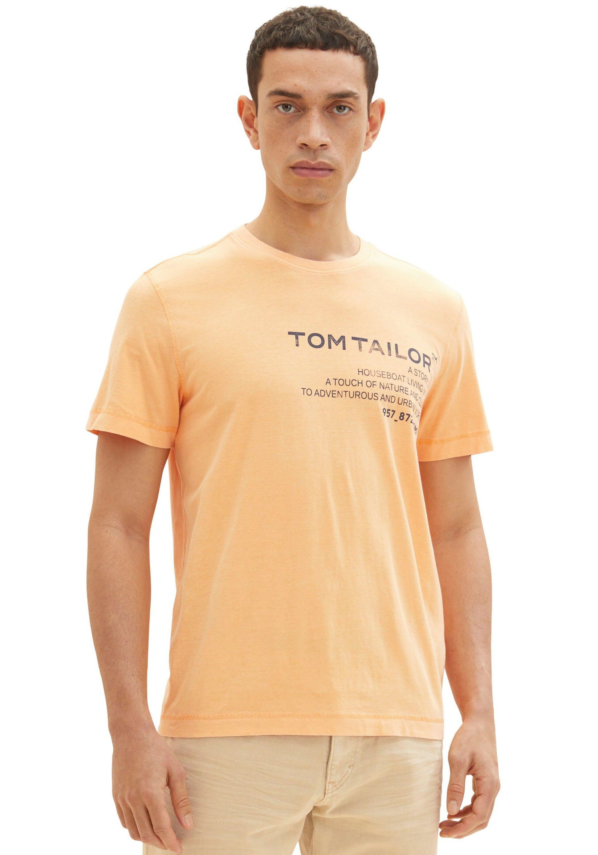 TOM TAILOR T-Shirt hellorange