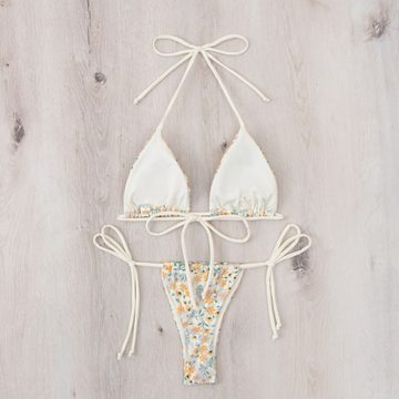 Vividia Push-Up-Bikini Neue Damen-Badeanzüge, zweiteiliges Split- und String-Bikini-Set