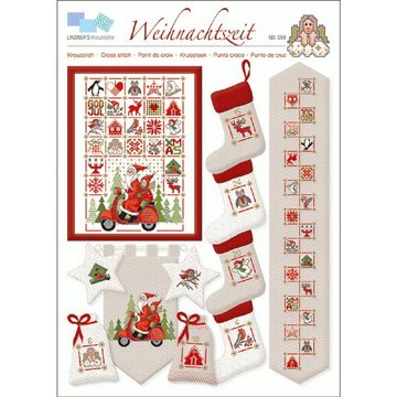 Lindner´s Kreuzstiche Kreativset Lindner´s Kreuzstiche Zählmuster Vorlage "Weihnachtszeit", 059, (embroidery kit)
