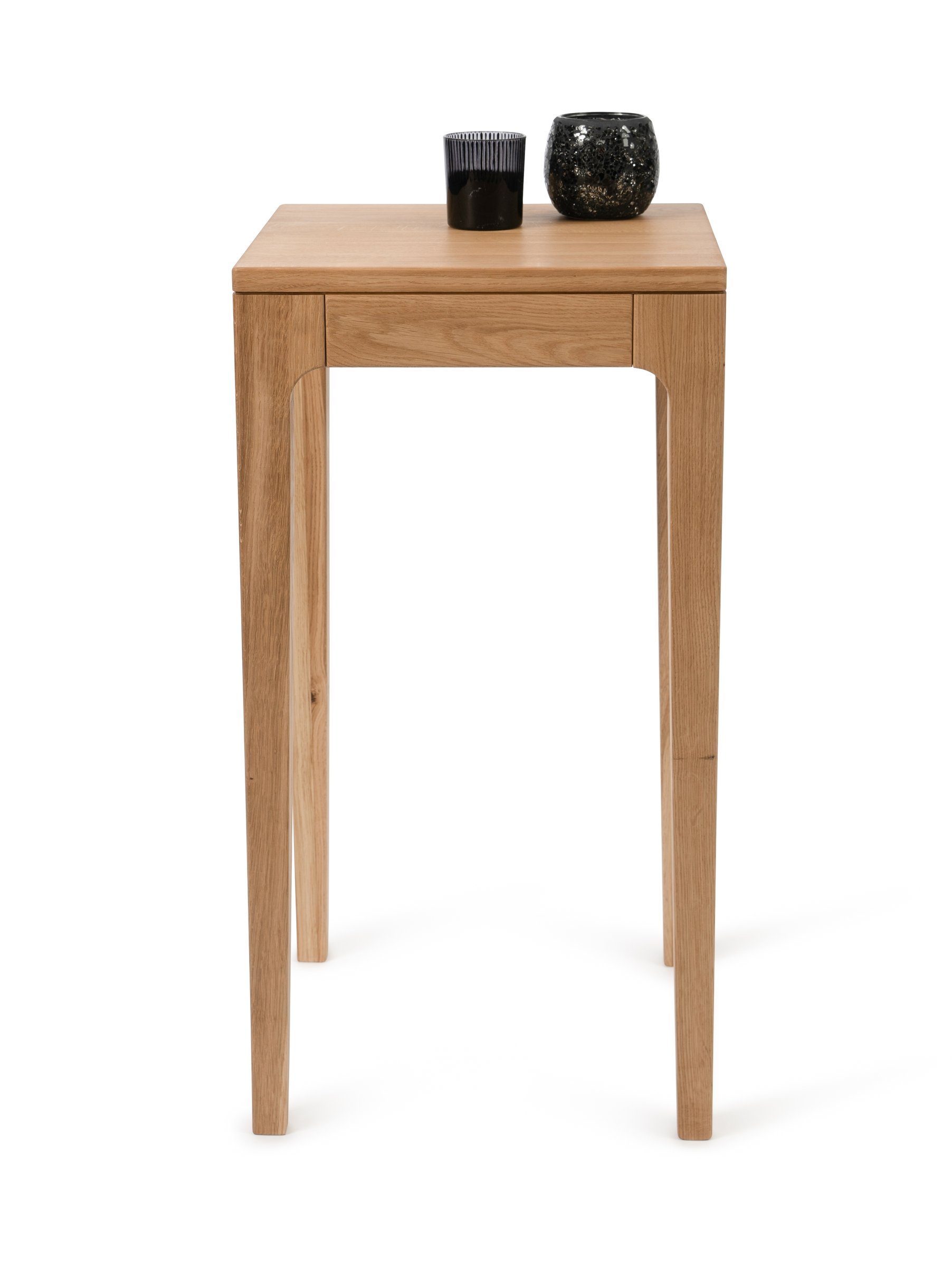 M2 Kollektion Beistelltisch in braun, Wildeiche - 40x80x40cm (BxHxT)