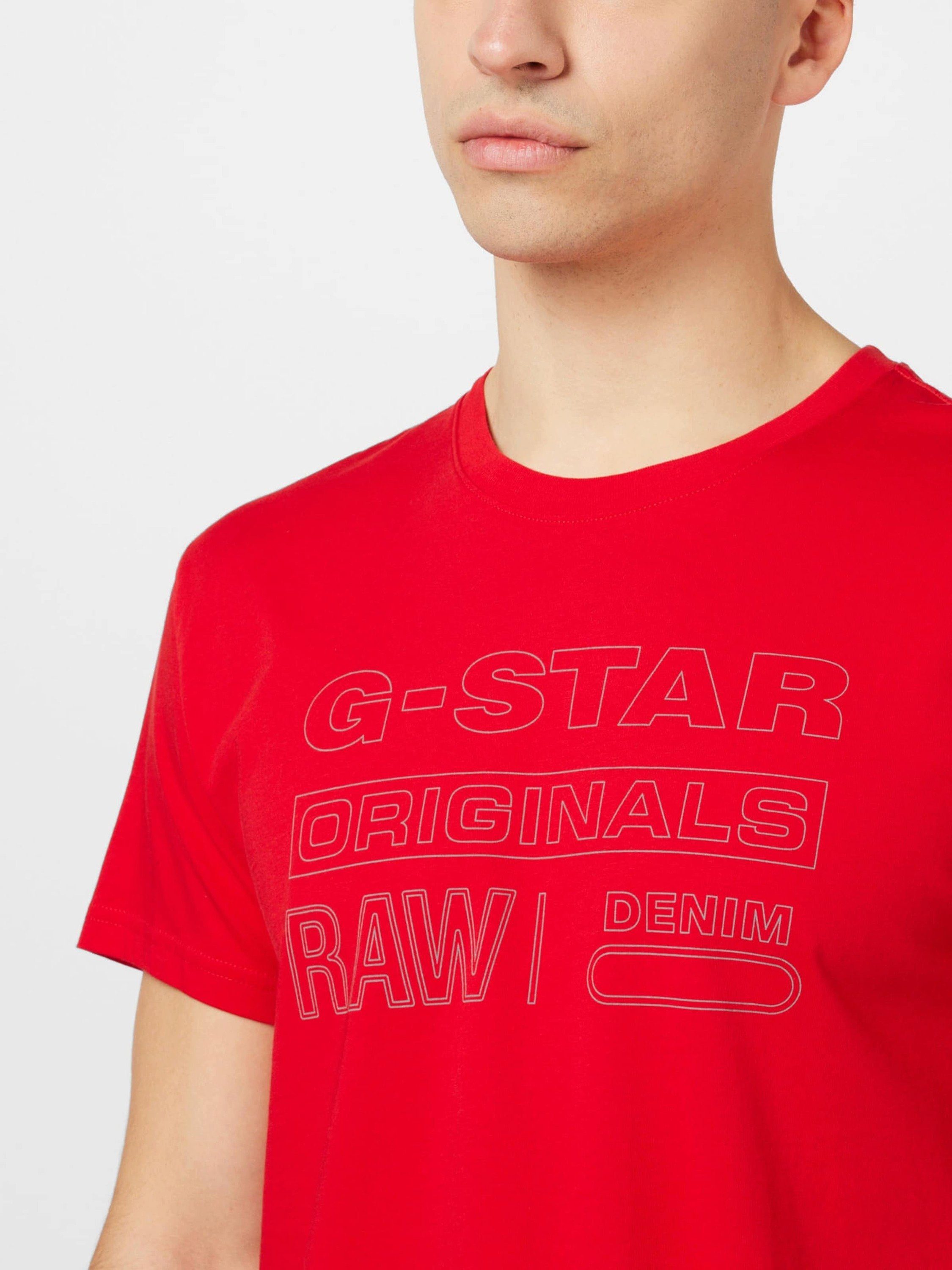 G-Star RAW T-Shirt (1-tlg) Red Acid