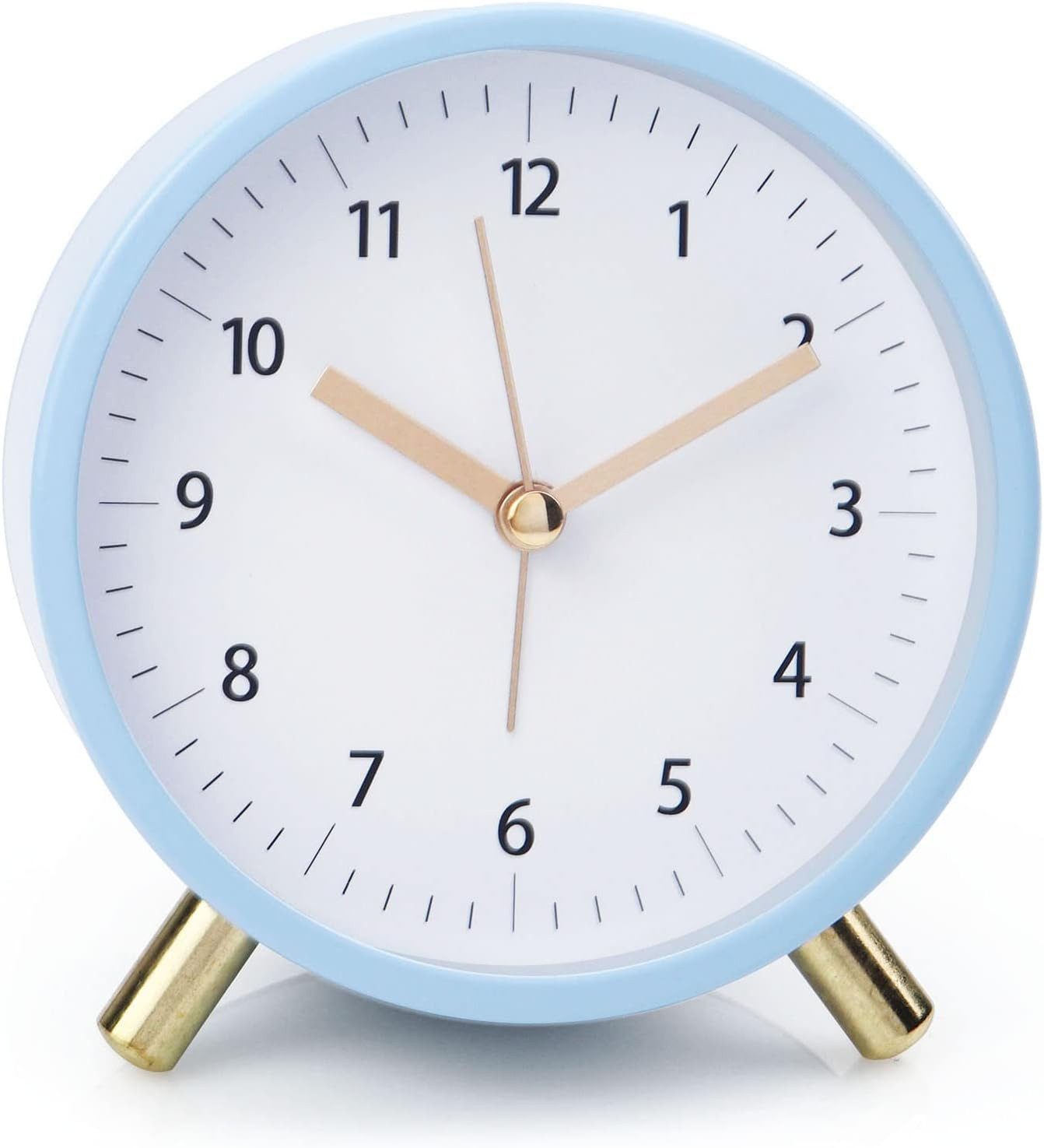 Coonoor Wecker Wecker, lautlos ohne Ticken, mit Beleuchtung, modischer Meta günstig online kaufen