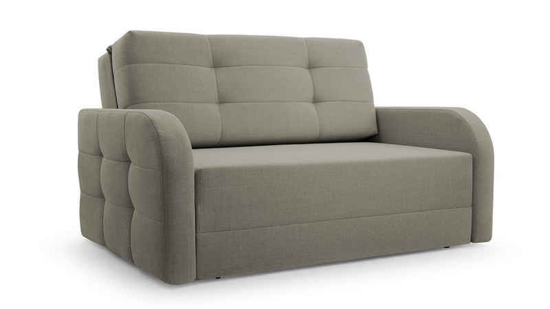 MOEBLO Kindersofa PORTO 120, Schlafsessel Sofa Sessel Jugendsofa Schlafsofa 2-Sitzer Gästebett, mit Schlaffunktion und Bettkasten