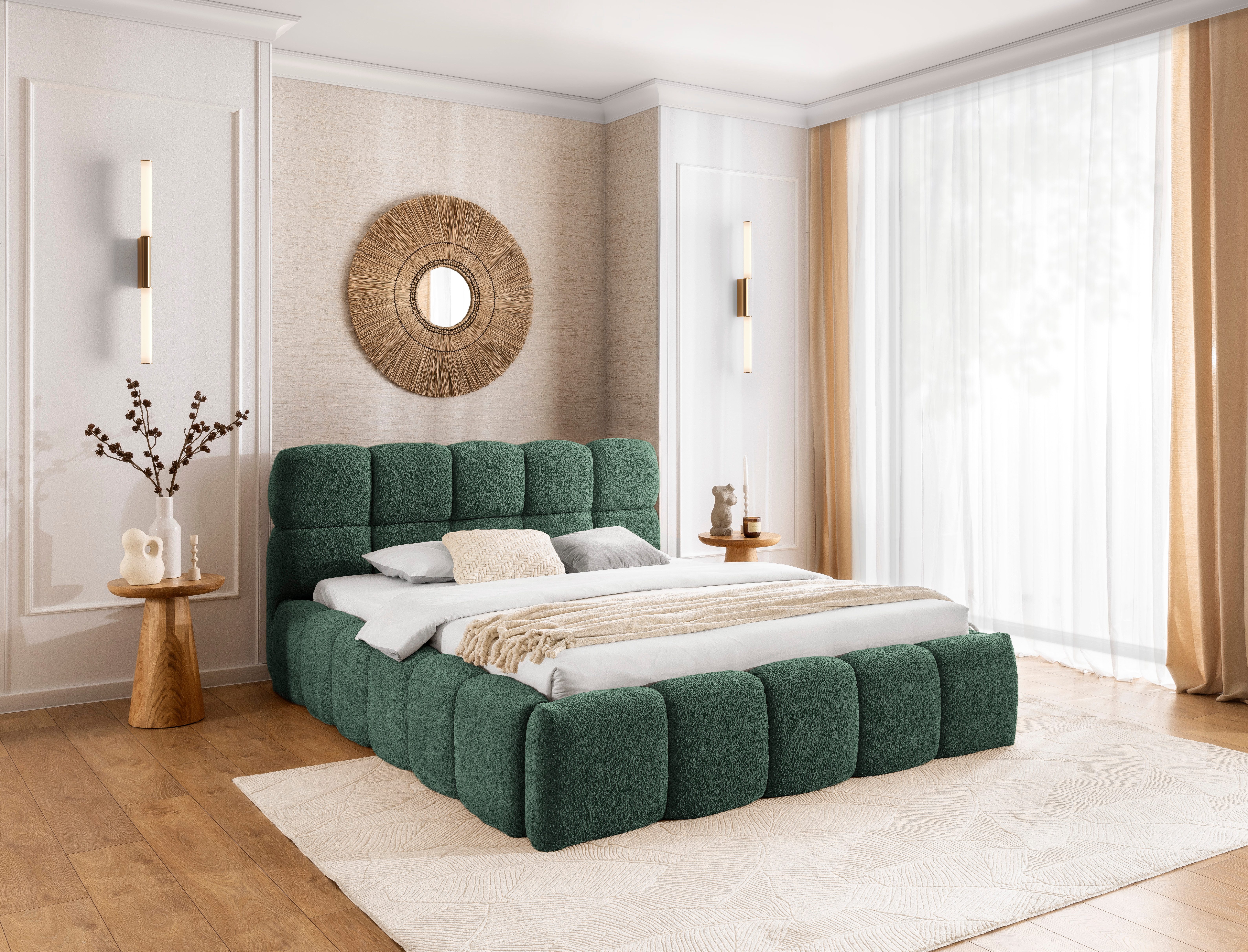 AN-MOEBEL4U Polsterbett Sophie-Doppelbett mit Bettkasten, gepolstertem günstig online kaufen