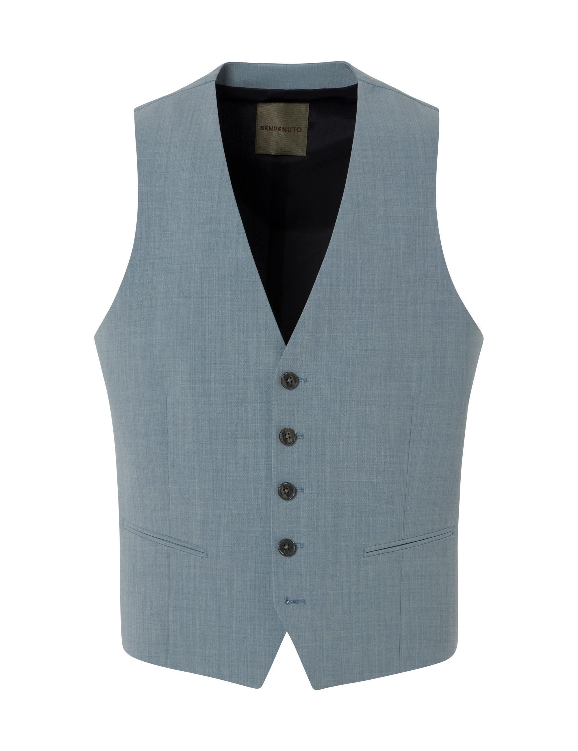BENVENUTO. Anzugweste SECCHIA (1-tlg) im Slim-Fit