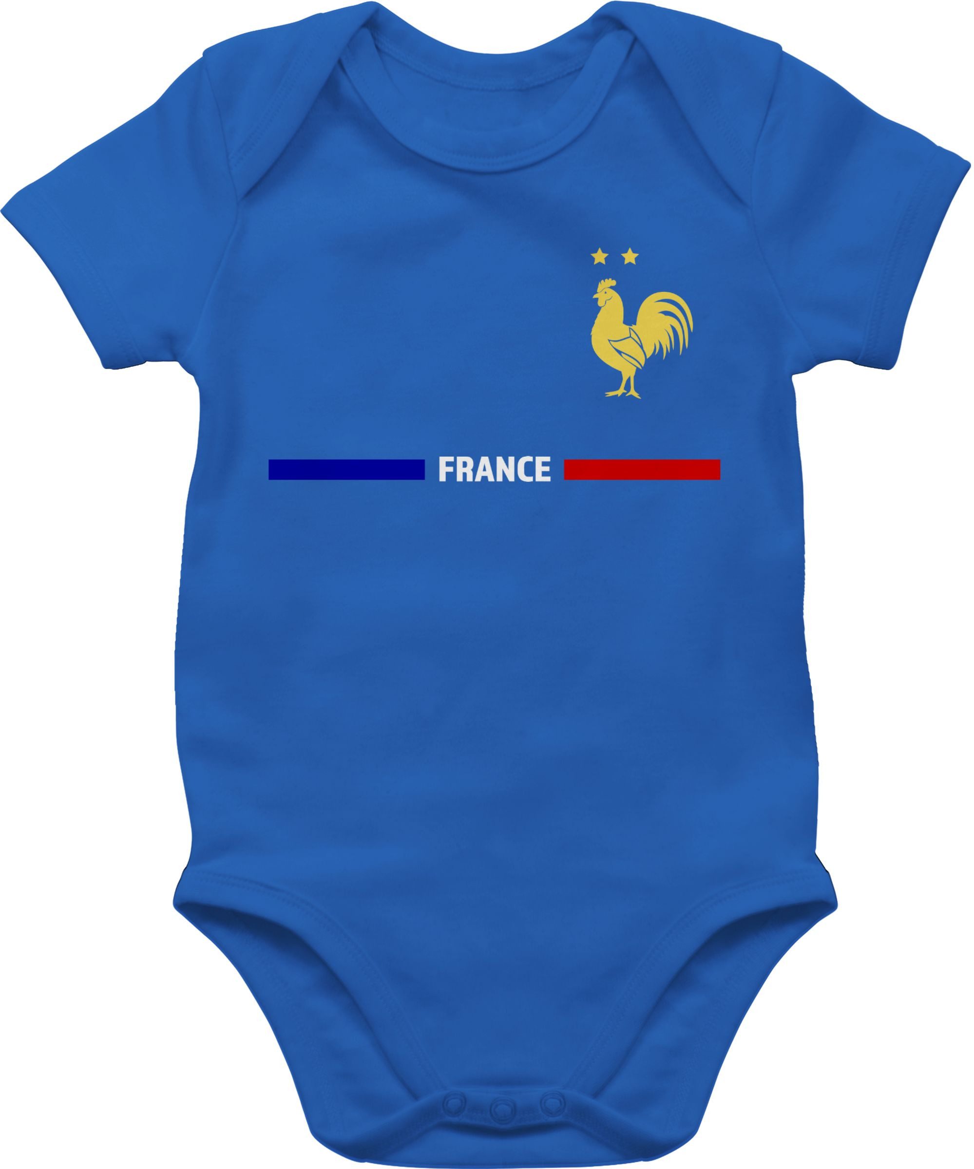 Shirtracer Shirtbody Frankreich Trikot Wappen, France mit Stolz, Französisches Fan-Motiv 2026 Fussball WM Fanartikel Baby
