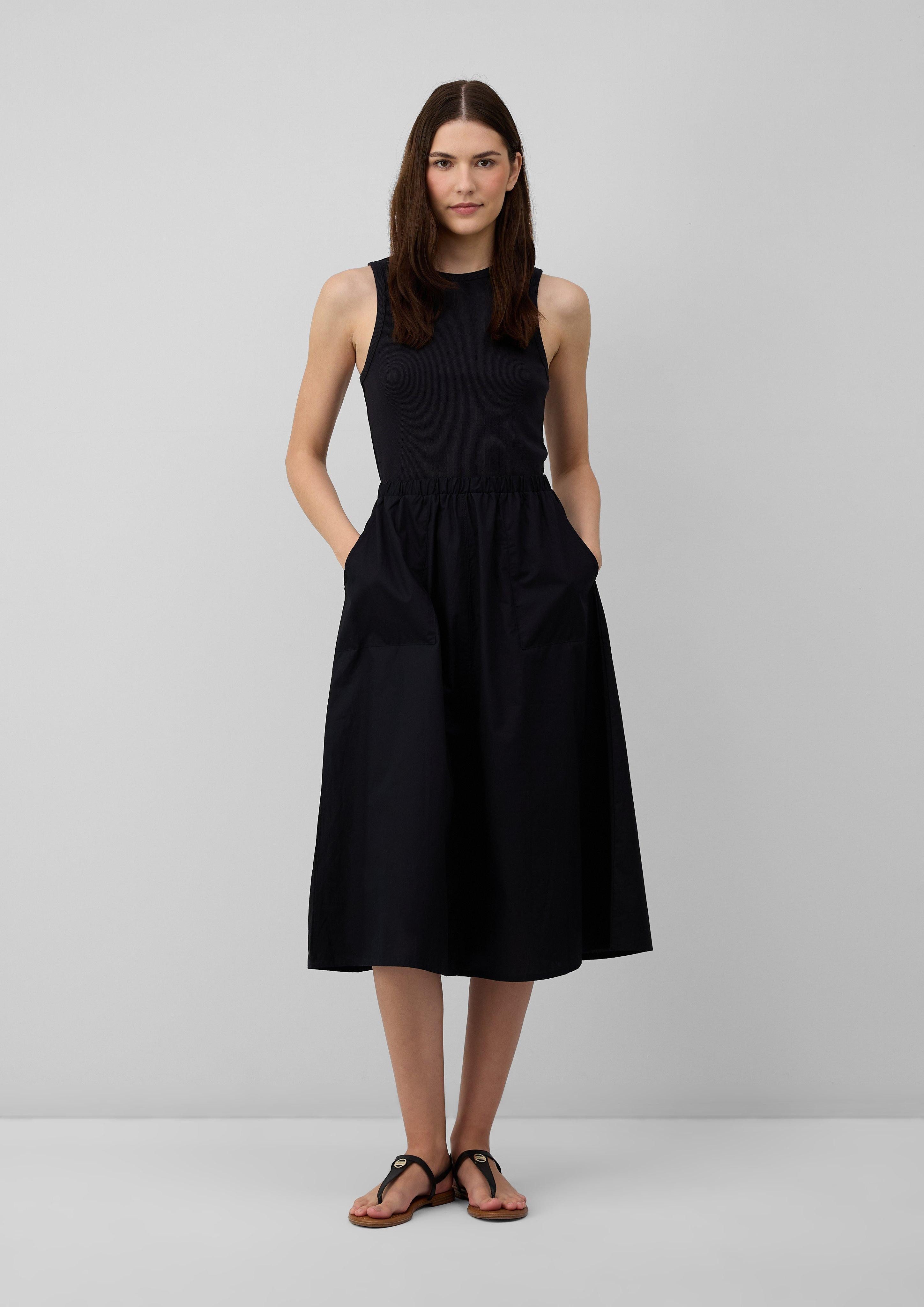 Maxikleid Ärmelloses Midikleid im Fabricmix