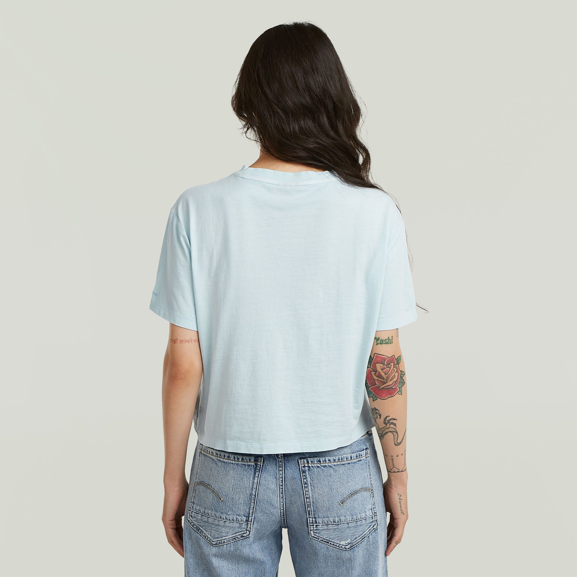 G-STAR T-Shirt Relaxed Knot mit Knotendetail, Rundhalsform