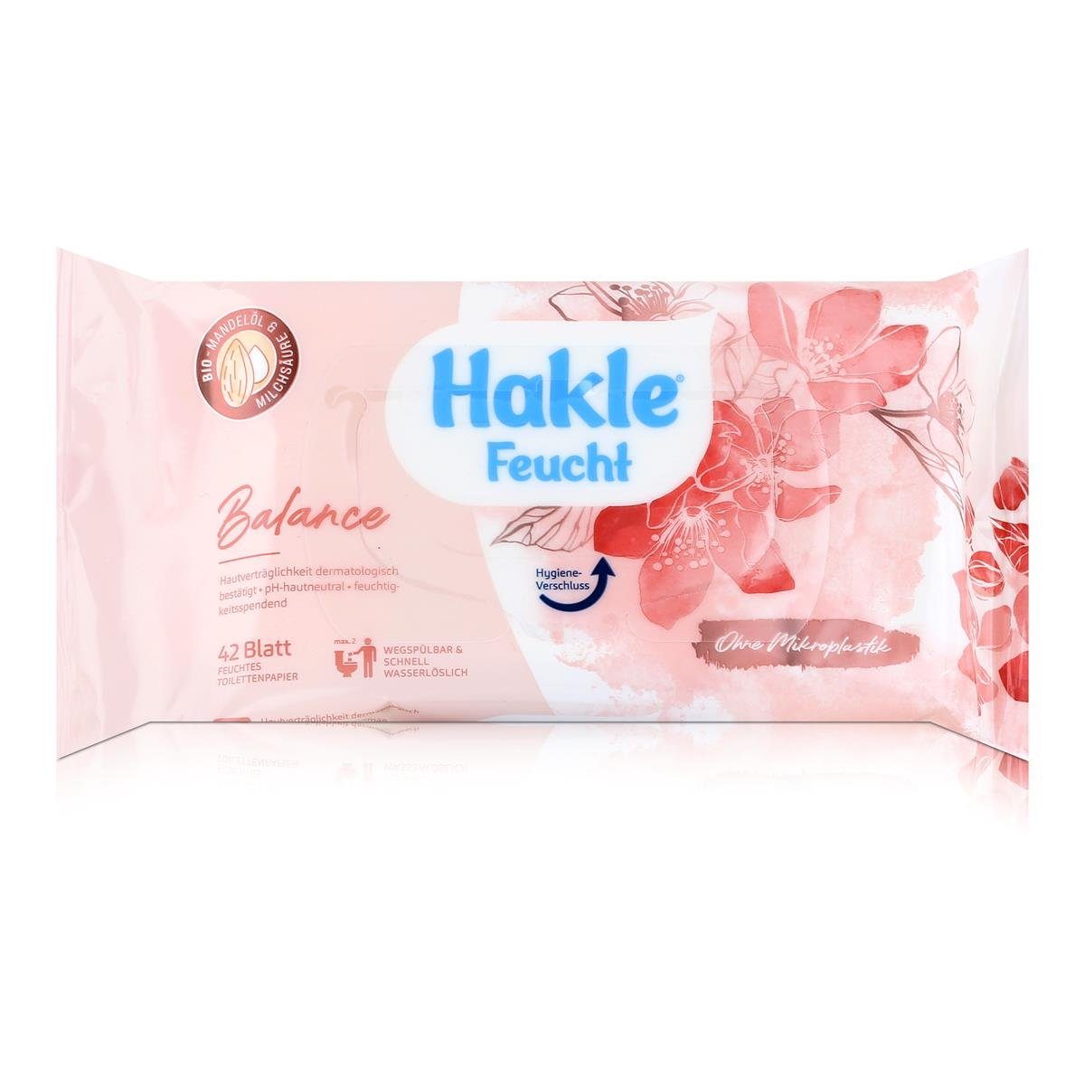 HAKLE feuchtes Toilettenpapier Hakle Feucht Balance 42 Blatt - Tücher, Toilettenpapier (1er Pac