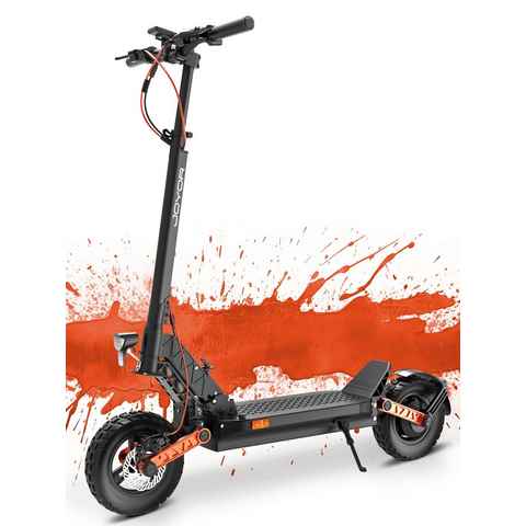 JOYOR E-Scooter Offroad Elektroroller S5 ABE mit Straßenzulassung 10 Zoll 624Wh Akku, 20 km/h, 500W, hohe Reichweite, vollgefedert