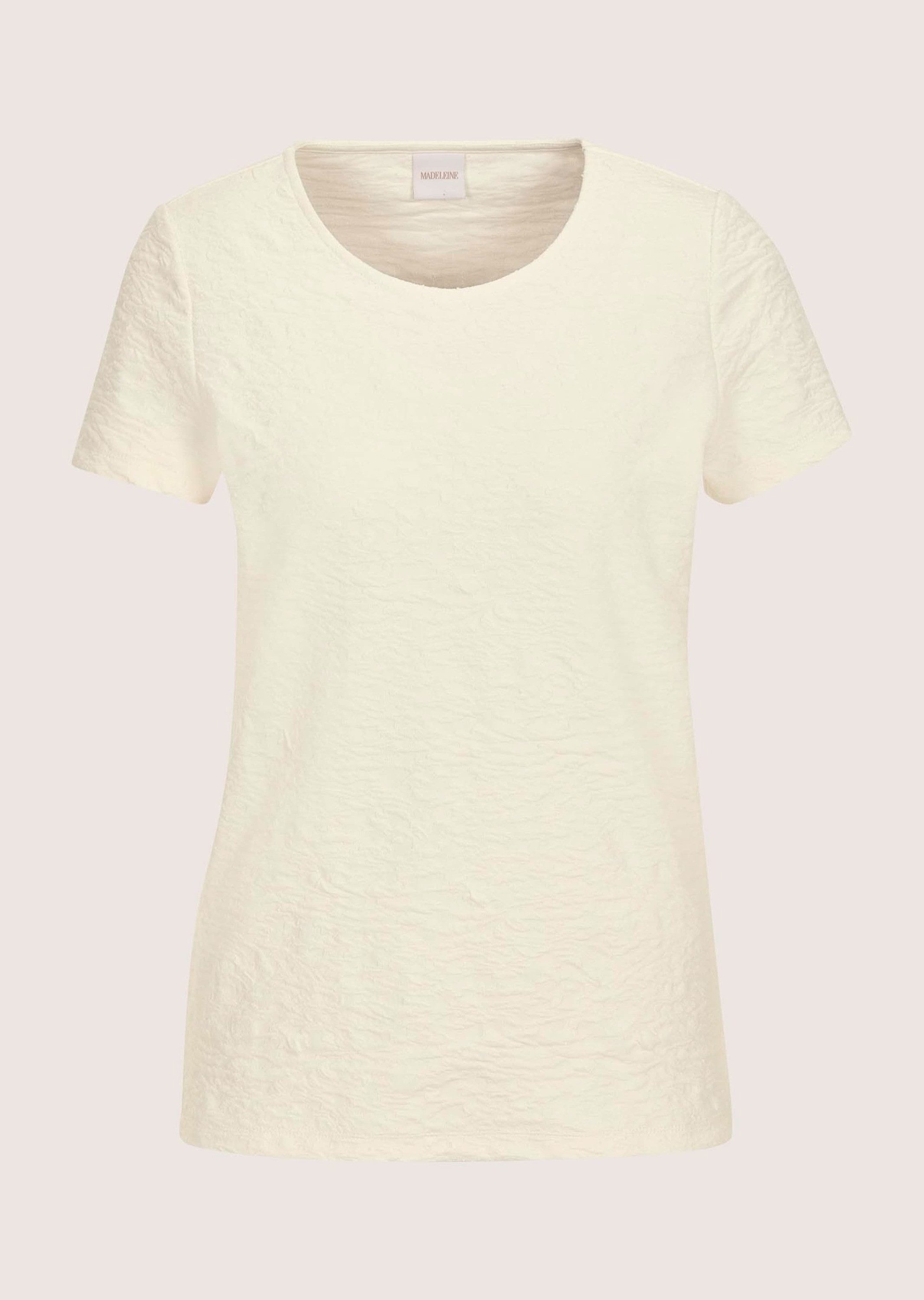 Kurzarmshirt Stylisches Blusenshirt mit Rundhals