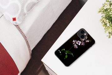 MuchoWow Handyhülle Orchidee - Blume - Rosa, Handyhülle Apple iPhone 13, Smartphone-Bumper, Print, Handy