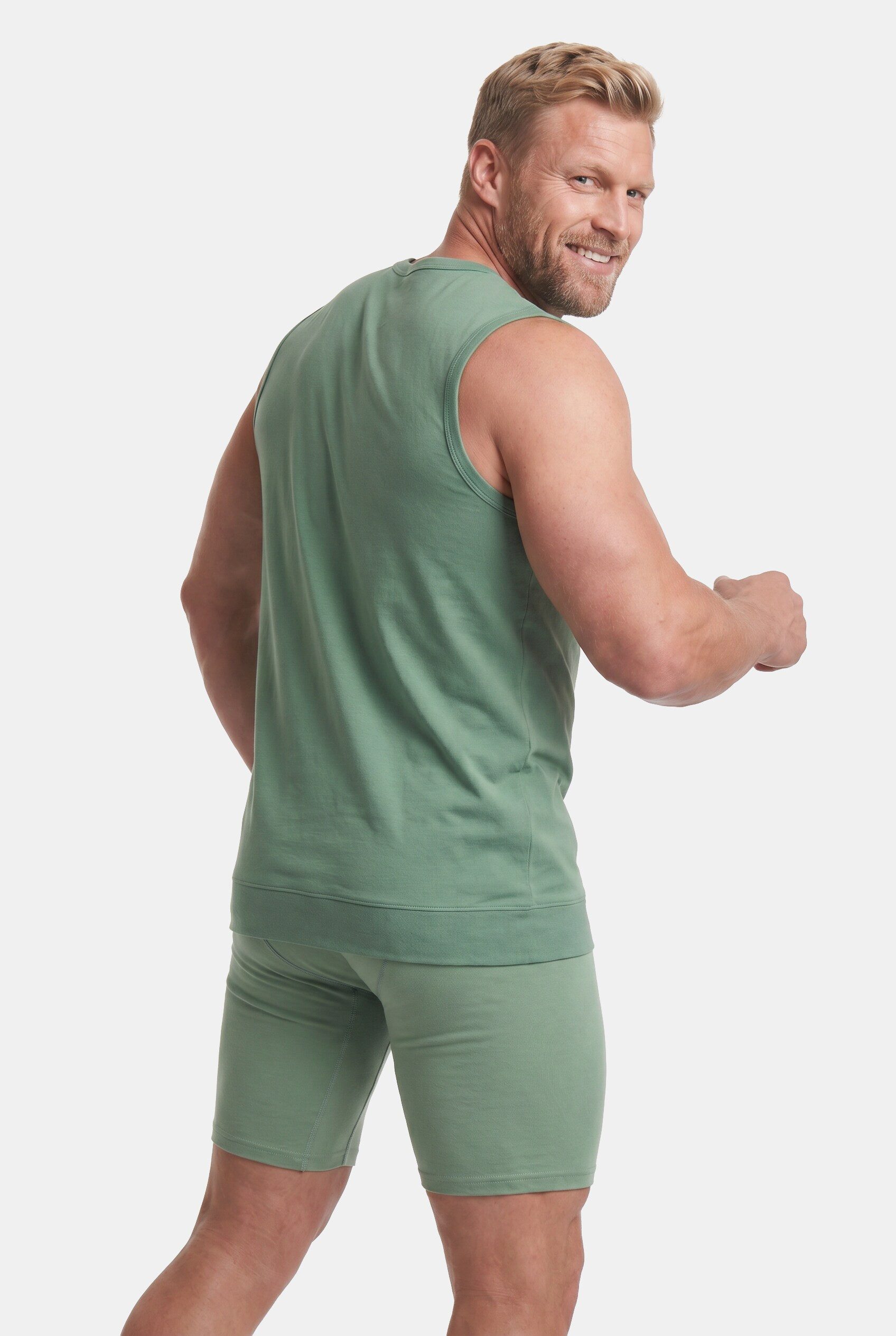 Men Plus Unterhemd Unterhemd Bauchfit breite Träger