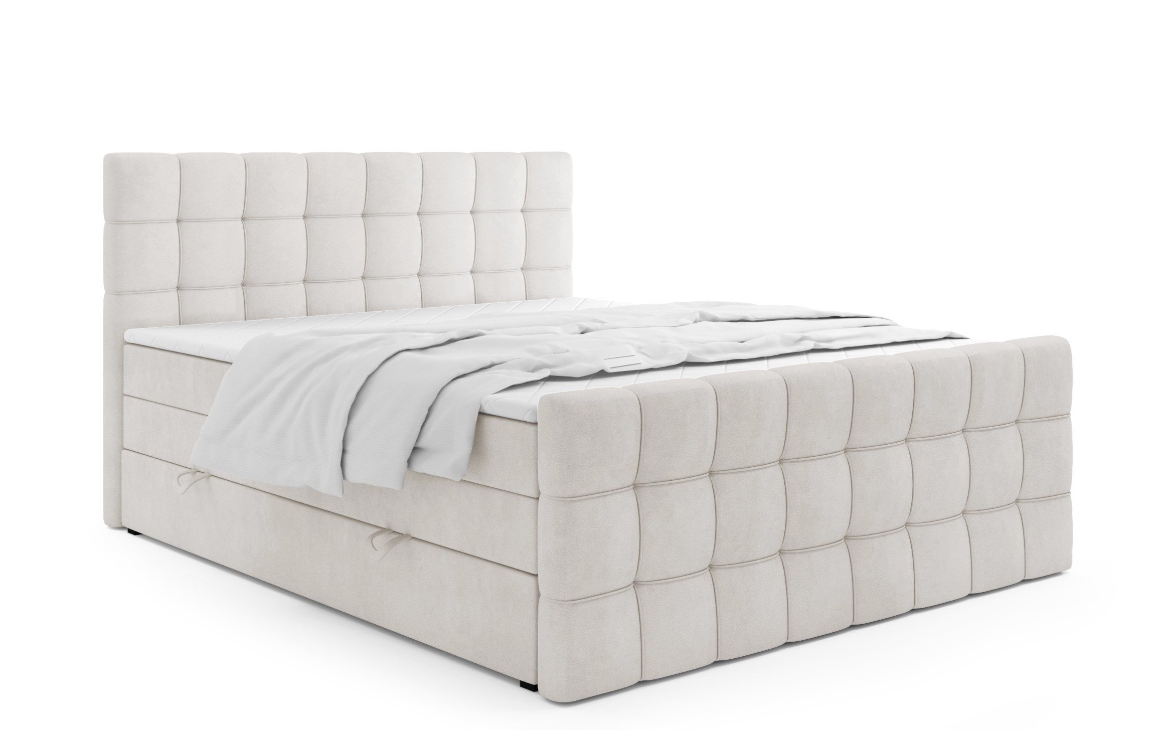 Labett Boxspringbett mit Bettkasten, Doppelmatratze, IGANTE günstig online kaufen