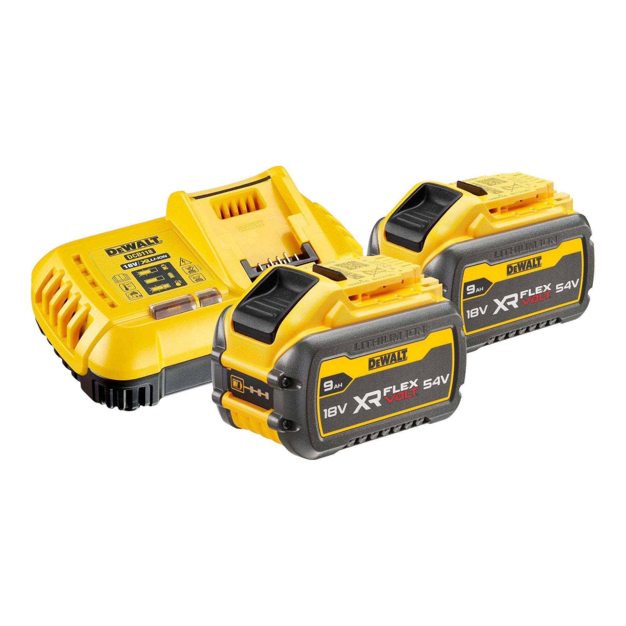 DeWalt Akku-Rasentrimmer DCM 571 X2 Akku Motorsense 54 V FlexVolt 38 cm Brushless + 2x Akku