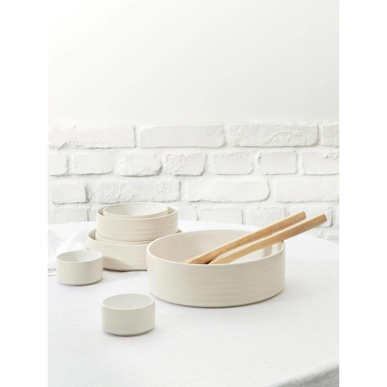 ASA SELECTION Schüssel Asa Salatschale re:glaze Weiß Glänzend (25x8 cm)