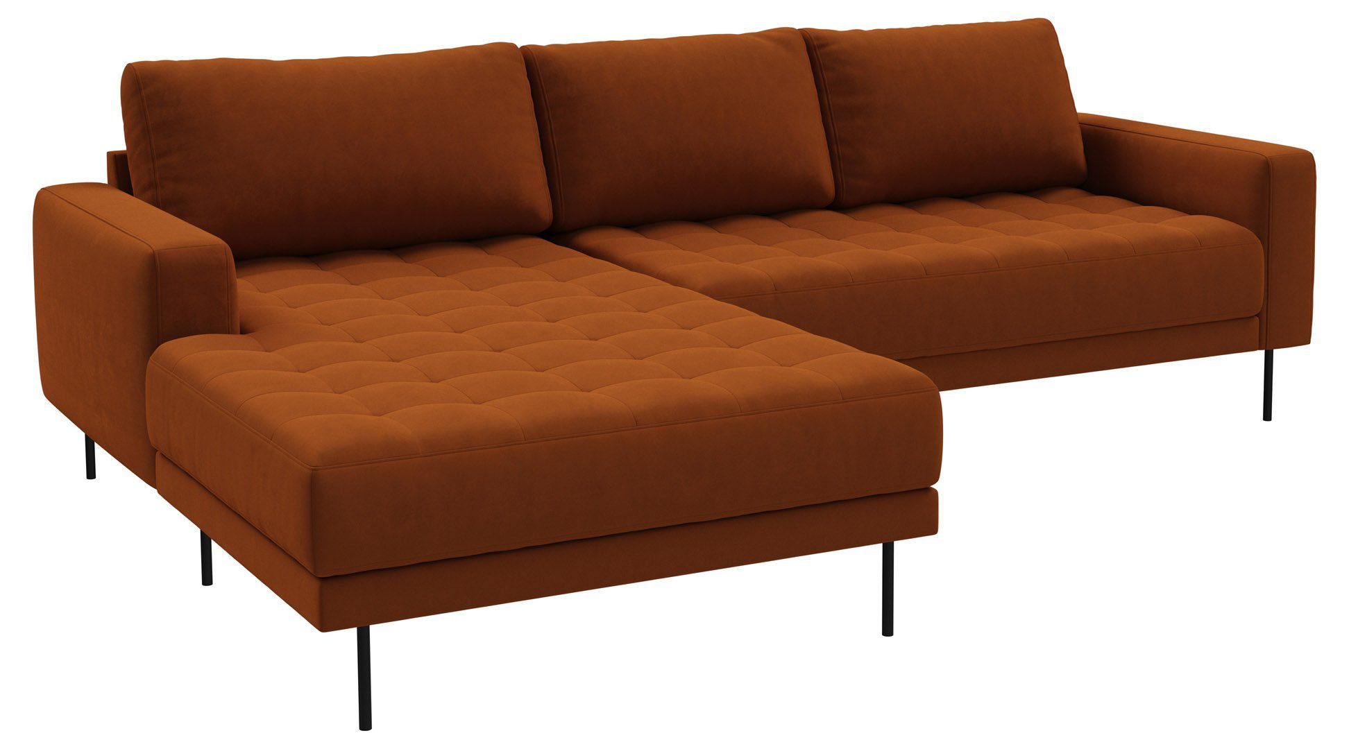 Kupferfarben//Linksgewendet ebuy24 Rouge Sofa 2,5-Sitzer-Sofa m.//Kupferfarben//Linksgewen