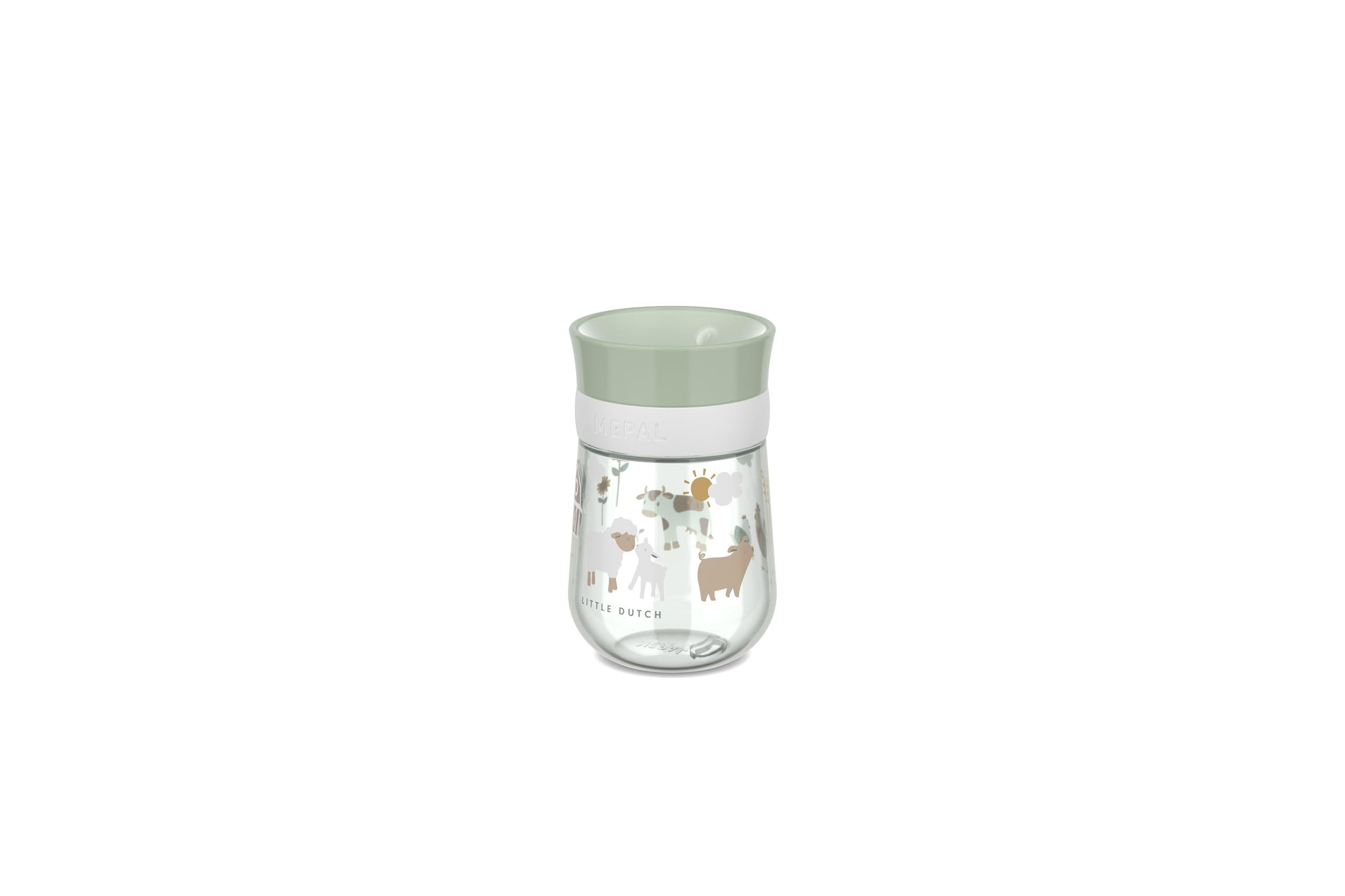 Mepal Trinklernbecher Trinklernbecher Set 360° für Babys ab 9 Monate, auslaufsicher, Polypropylen (PP), silicone, Tritan, Spülmaschinengeeignet & BPA frei, Little Farm