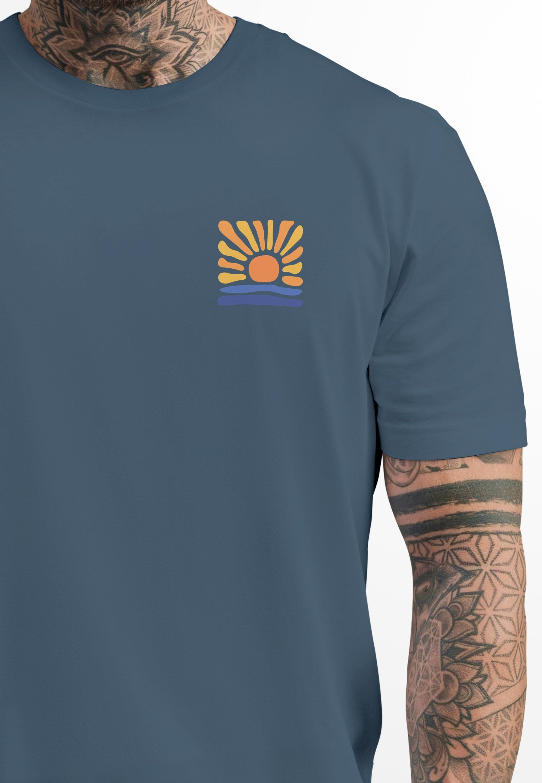 Neverless Print-Shirt Herren T-Shirt Fashion Naturmotiv günstig online kaufen