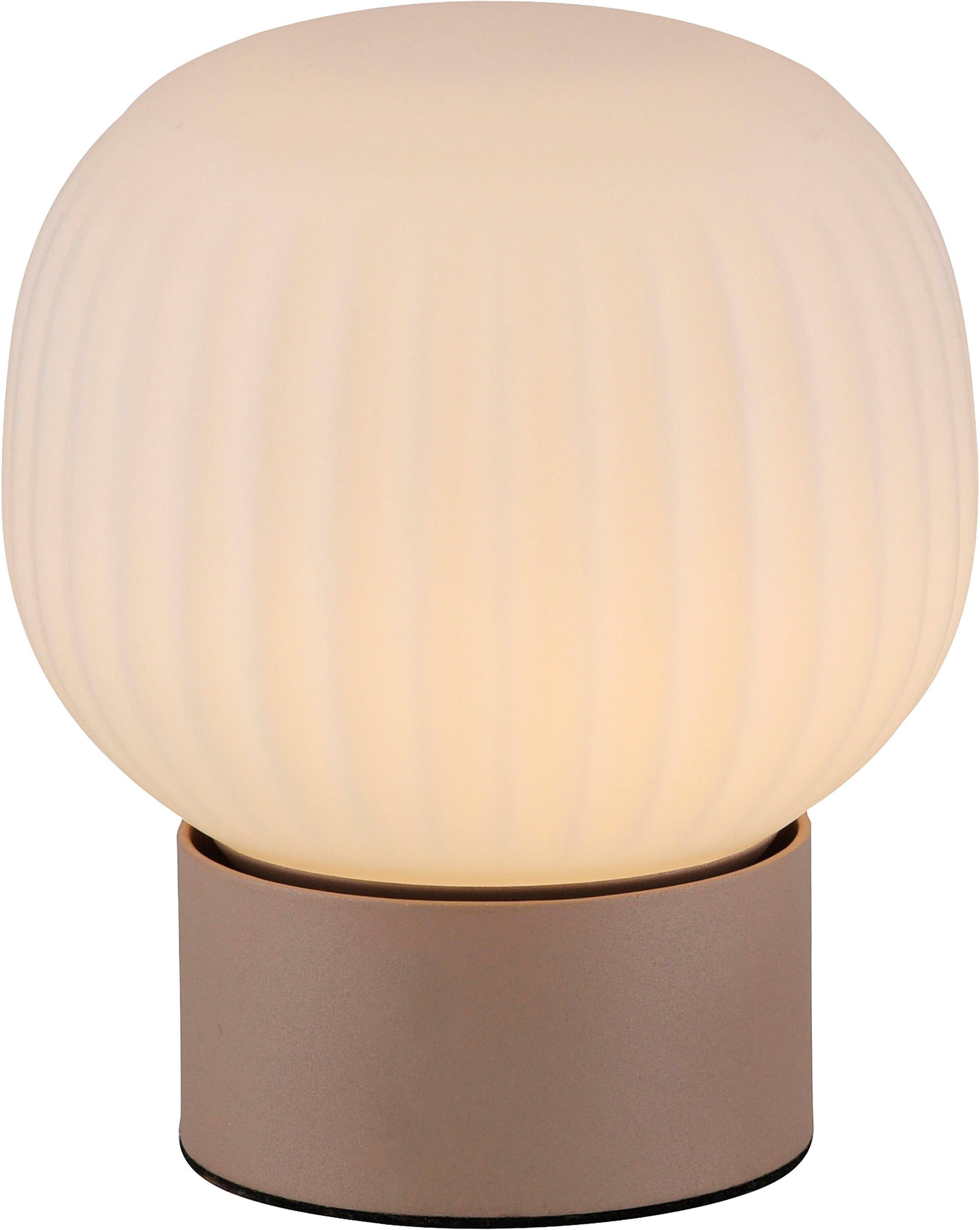 JUST LIGHT LED Tischleuchte NAMI, Memory, nach Trennung vom Netz, LED fest integriert, Warmweiß, dimmbar über Touchdimmer, Memory nach Trennung vom Netz