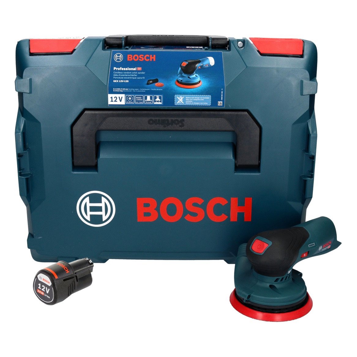 Thumbnail - Bosch Professional Exzenterschleifer GEX 12V-125 Professional Akku Exzenterschleifer 12 V 125 mm Brushless