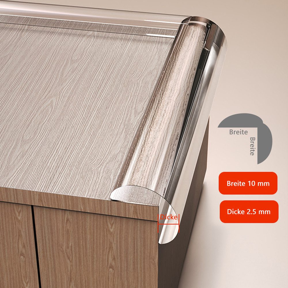 TUWENA Kindersicherung 6 Meter Transparent Silikon Kinder Tischkantenschutz günstig online kaufen