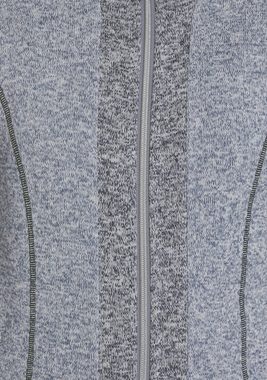 KangaROOS Kapuzensweatjacke aus weichen Fleece im zweifarbigen Design
