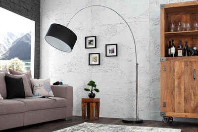 riess-ambiente Bogenlampe »LOUNGE DEAL 170-200cm schwarz«, Wohnzimmer · Metall · verstellbar · Modern Design