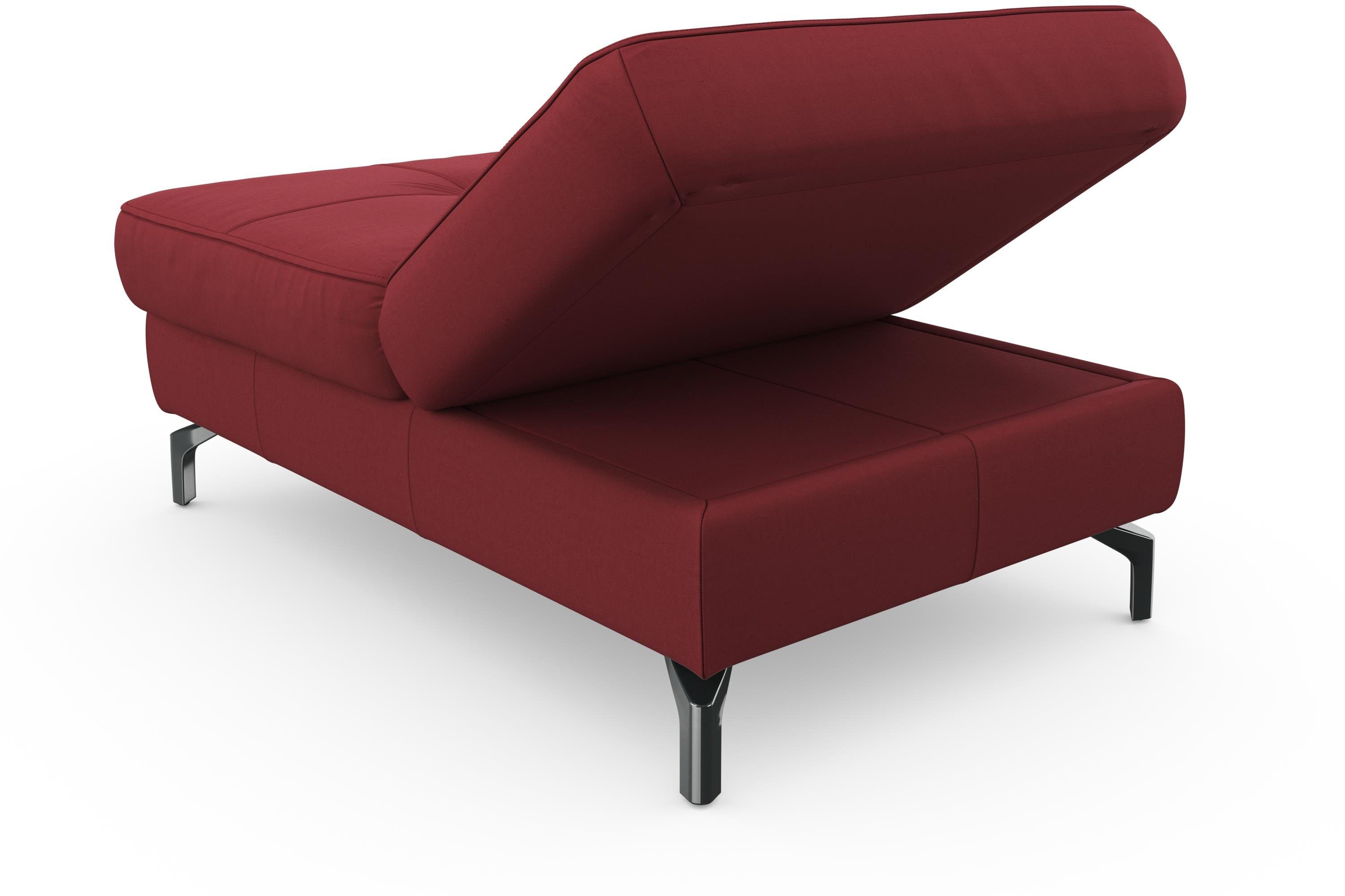 sit&more Hocker Bendigo, mit Klappfunktion, Bodenfreiheit 12 cm, wahlweise in 2 Fußfarben