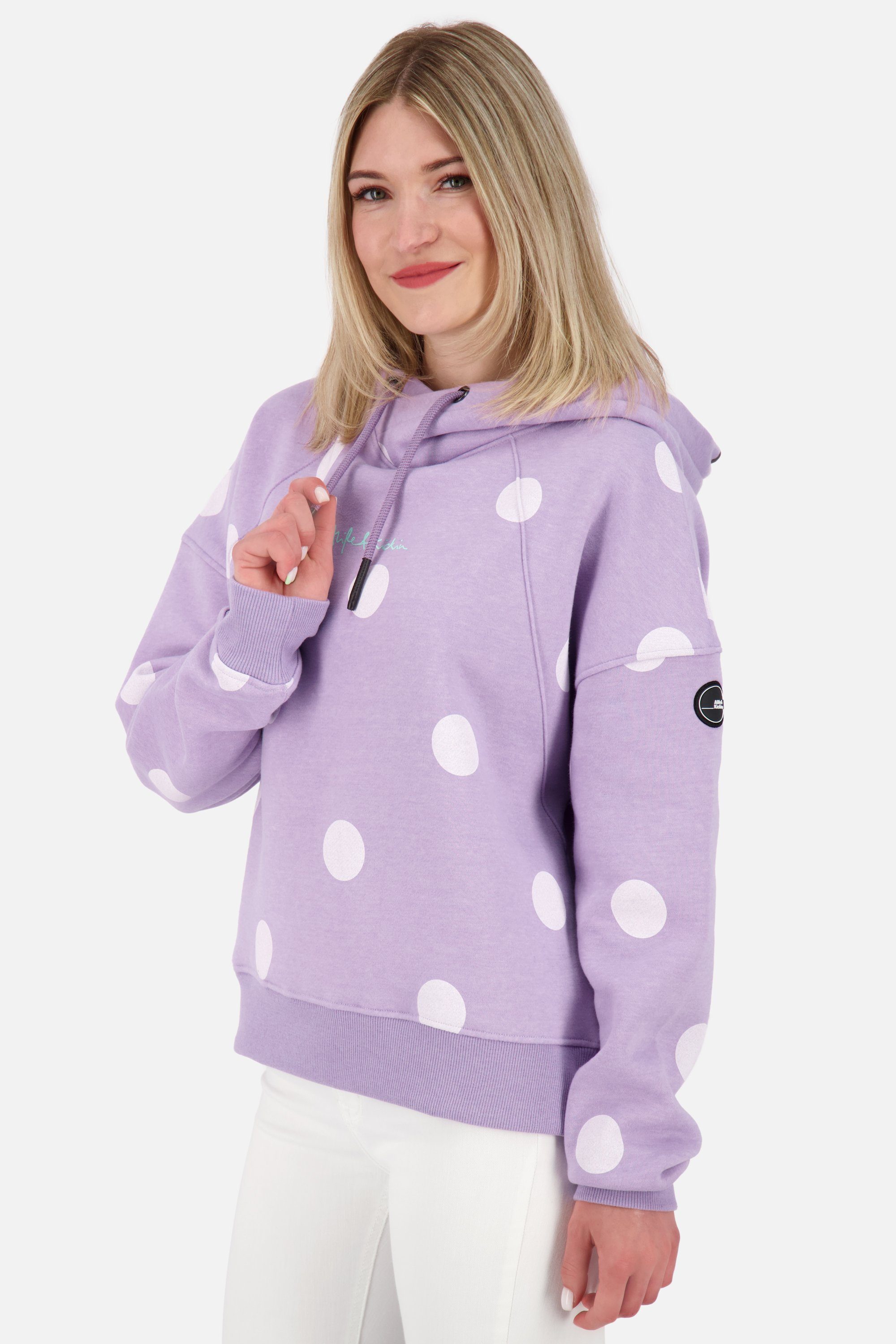digital & melange B lavender Kapuzensweatshirt, Kickin Alife JessyAK Pullover Hoodie Damen Kapuzensweatshirt Sweatshirt