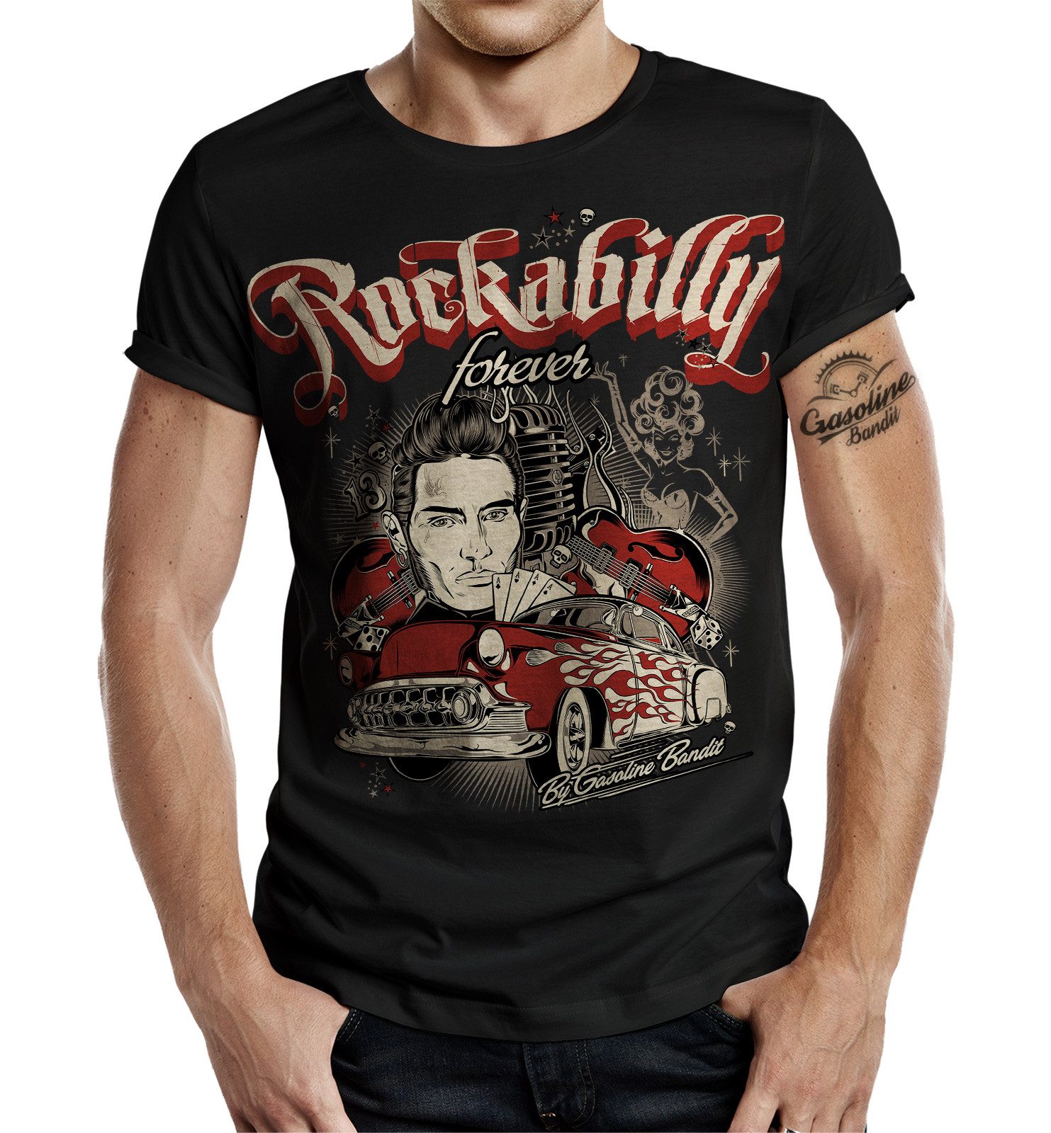 GASOLINE BANDIT® T-Shirt Rockabilly Forever - günstig online kaufen
